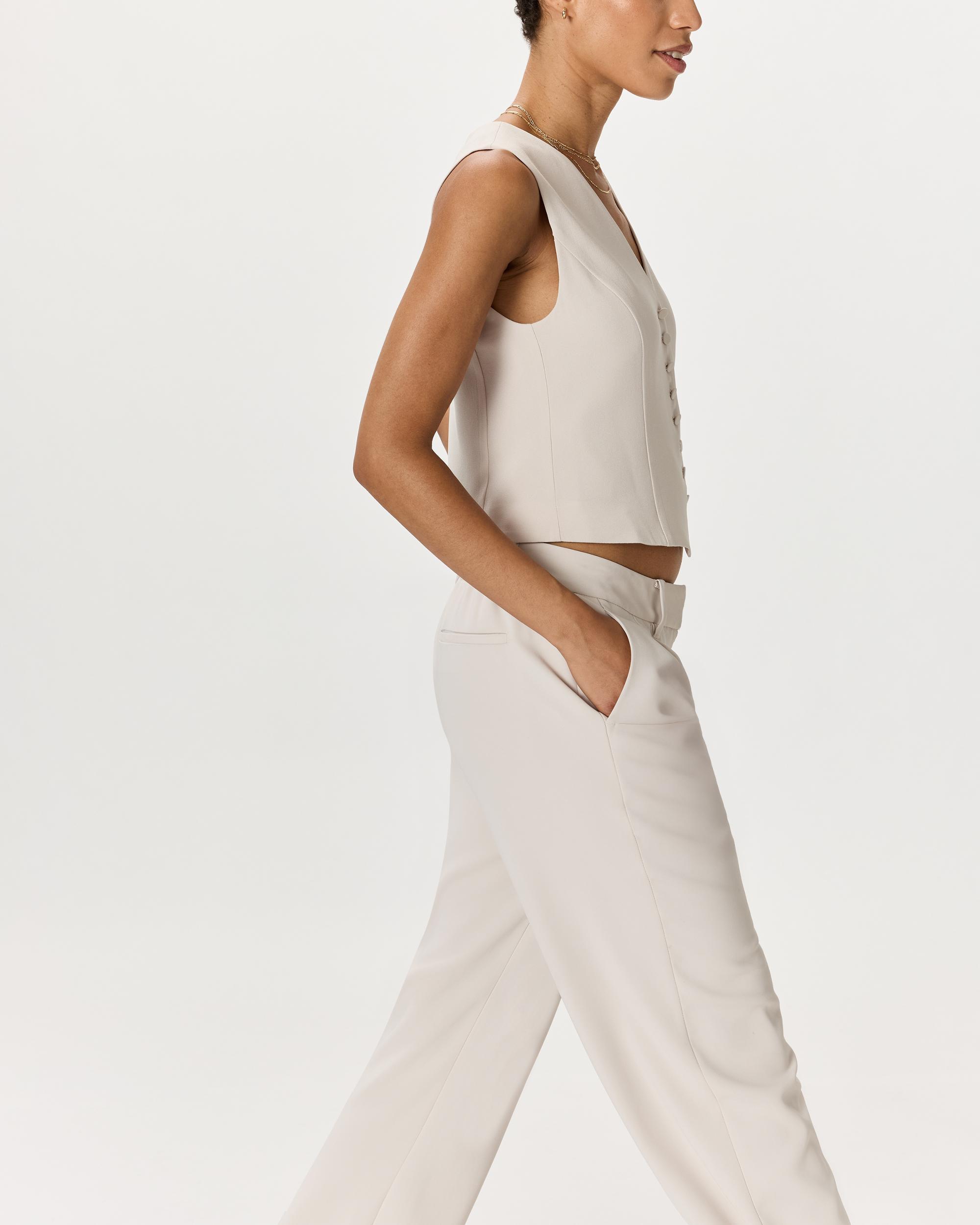 Quince | Women's Fluid Crepe Vest Recycled Polyester Product Image