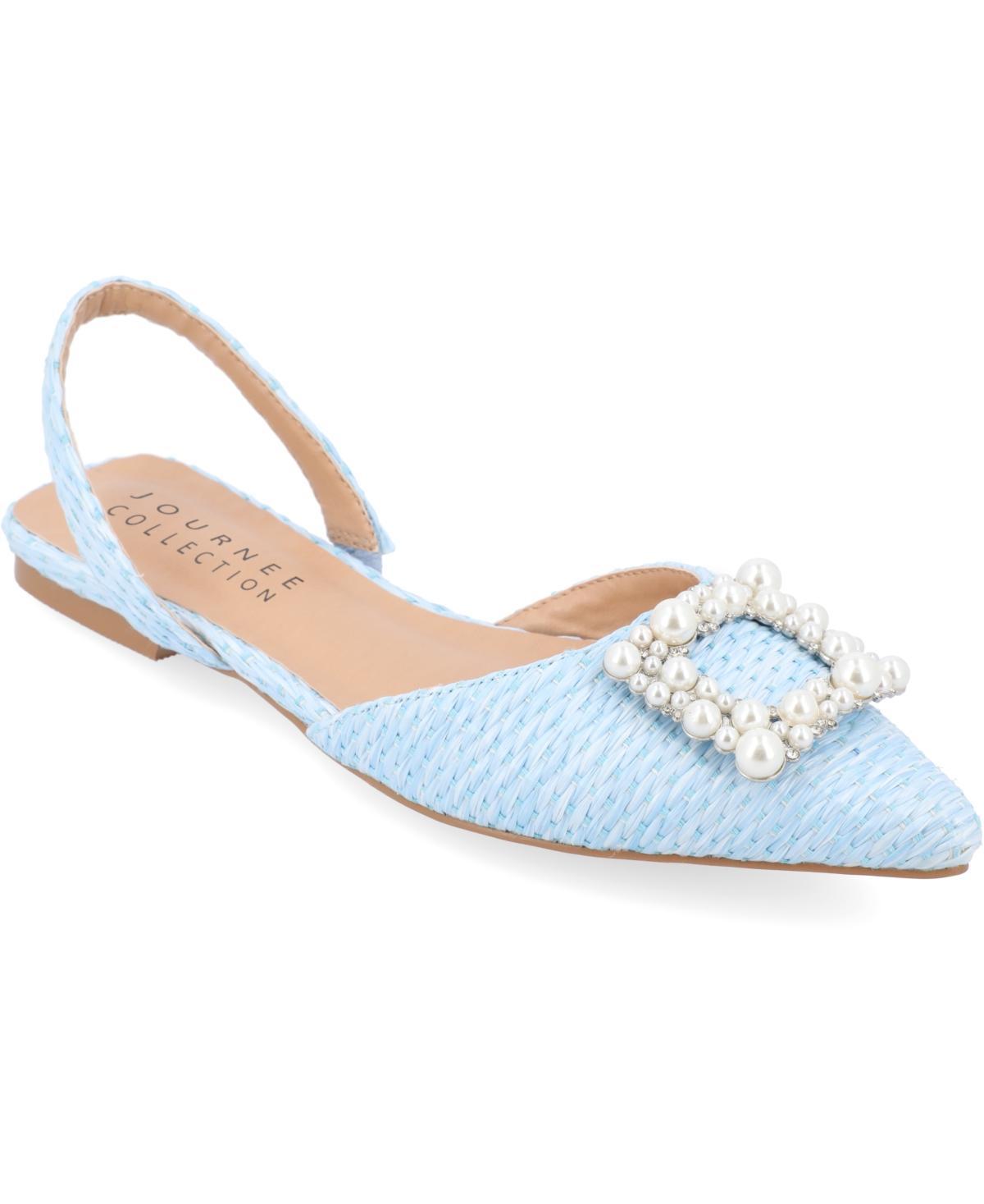 Journee Collection Womens Hannae Wideflat Product Image
