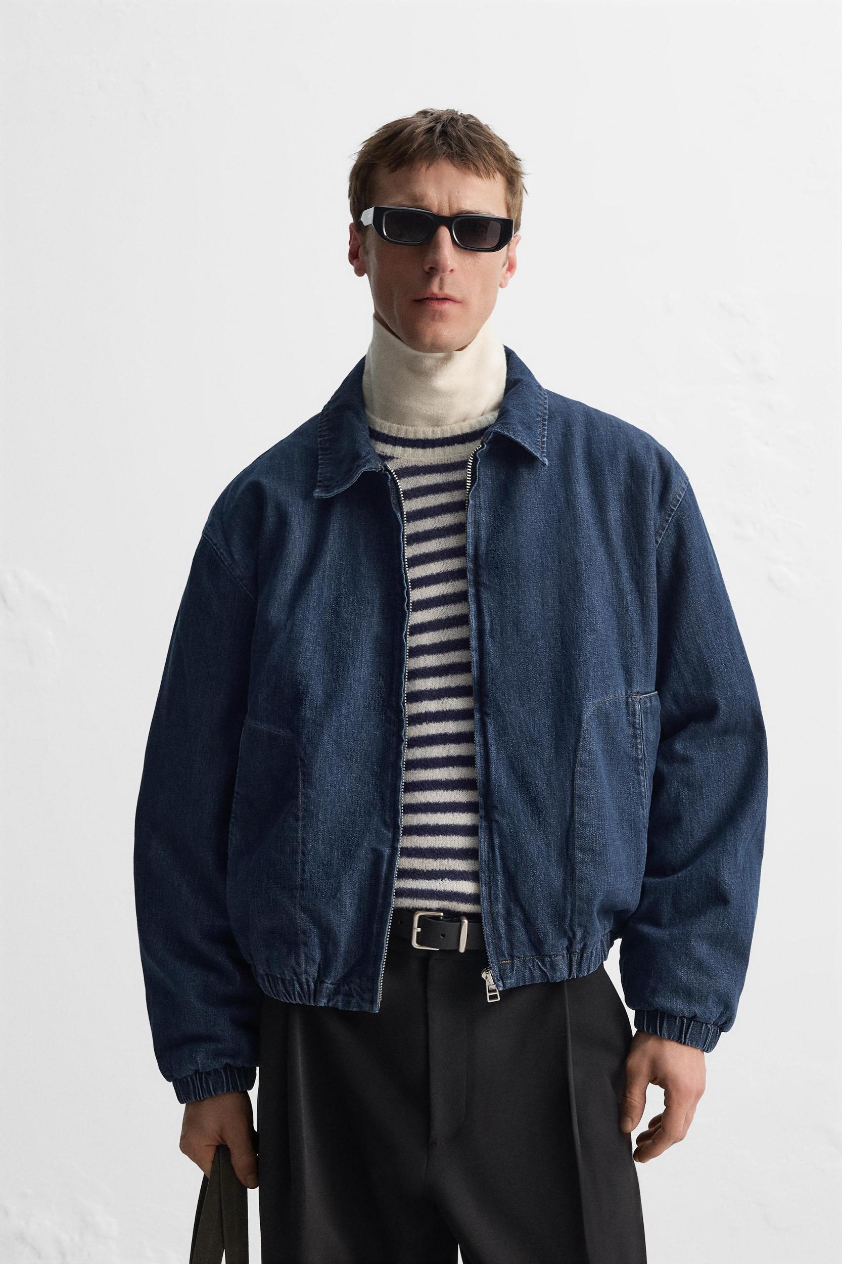 QUILTED DENIM JACKET Product Image