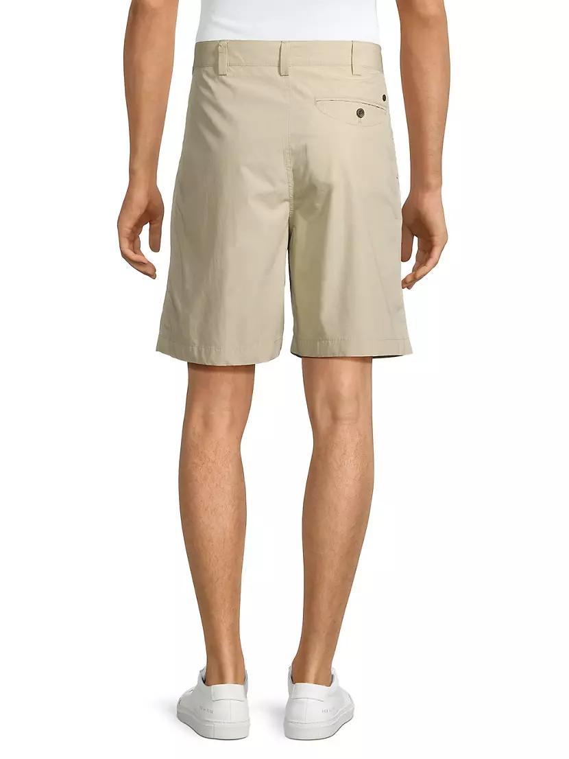 Pleated Cotton Shorts Product Image