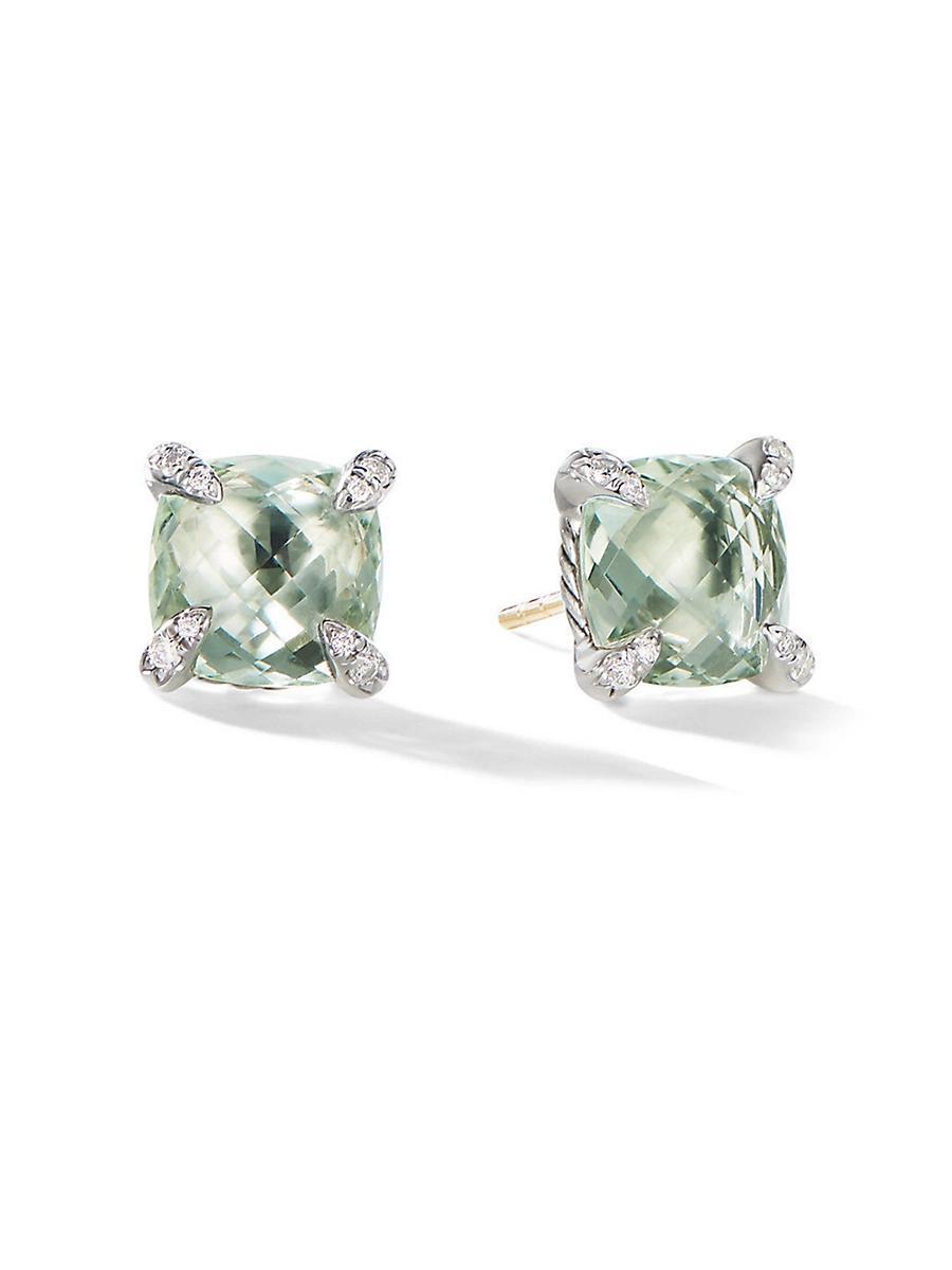 Womens Chatelaine Stud Earrings in Sterling Silver Product Image