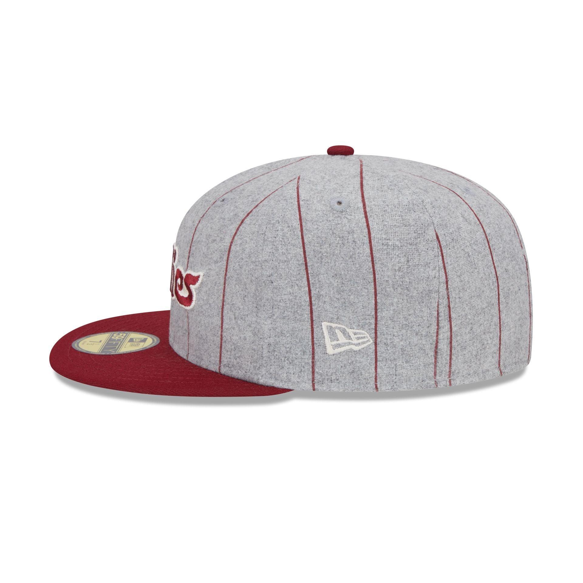 Philadelphia Phillies Heather Pinstripe 59FIFTY Fitted Hat Male Product Image