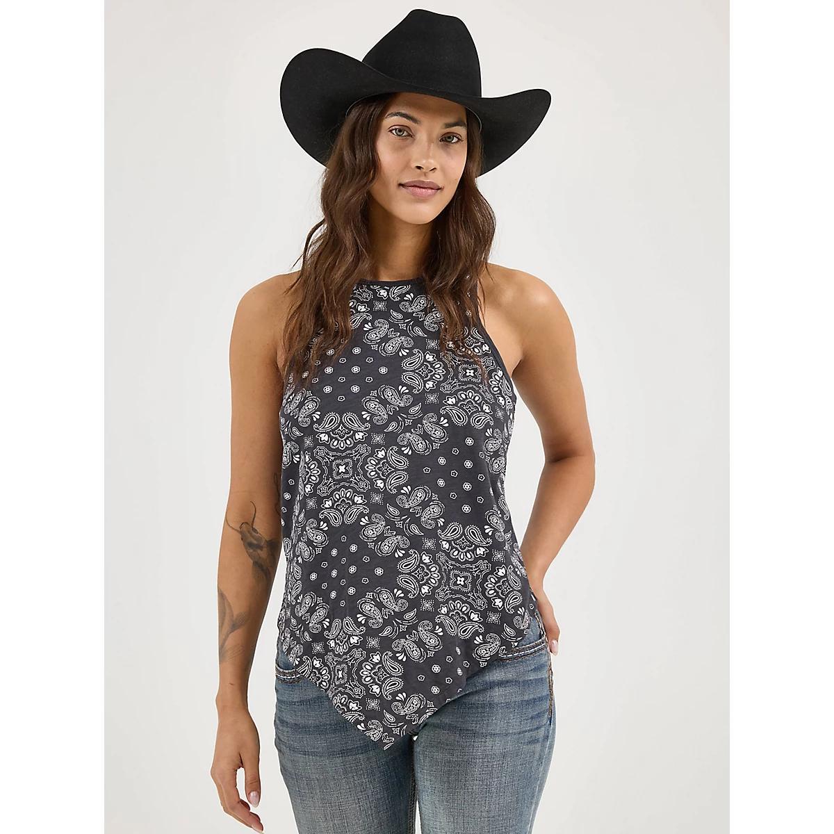 Women's Wrangler Allover Bandana Print Tank | Women's TOPS | Wrangler® Product Image