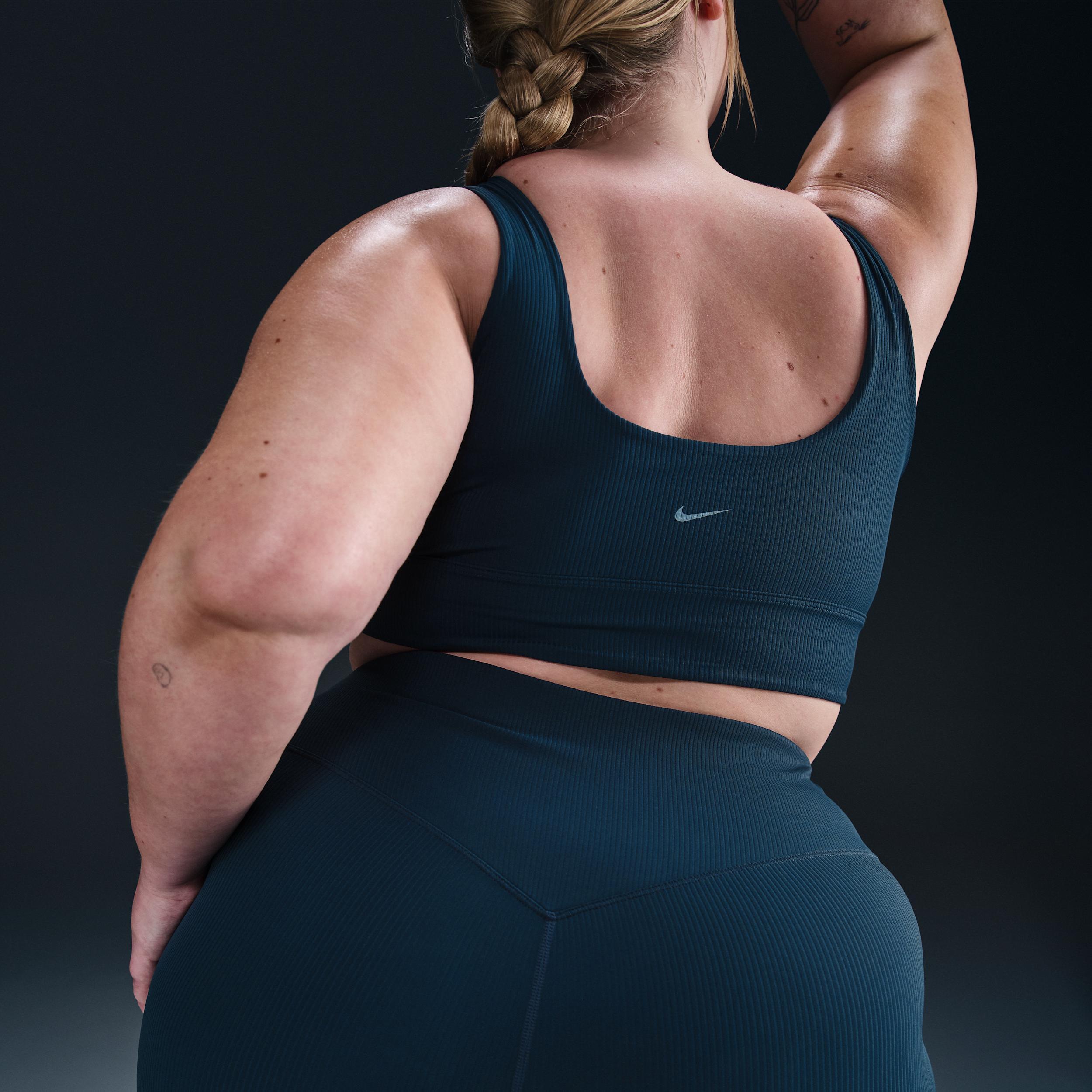 Nike Women's Zenvy Rib Gentle-Support High-Waisted 7/8 Leggings (Plus Size) Product Image