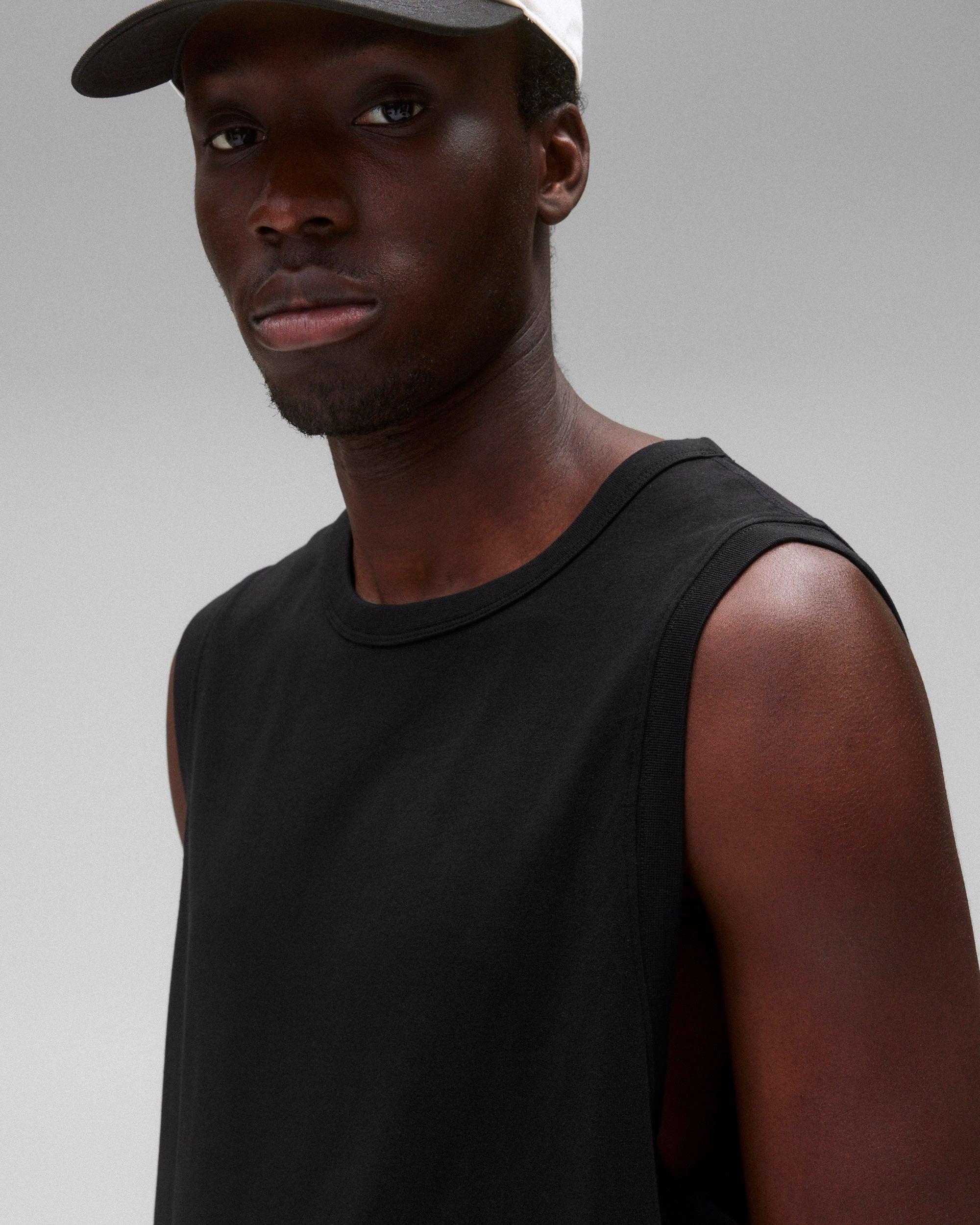 Dual Jersey Slim Sleeveless Shirt Male Product Image