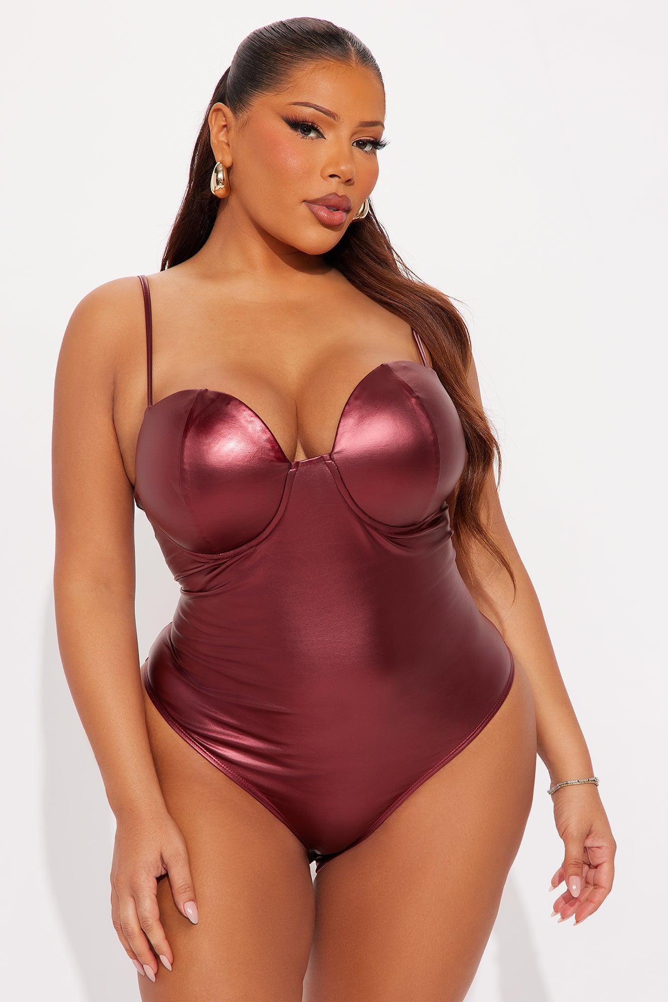 My Revolution Bodysuit - Burgundy Female Product Image