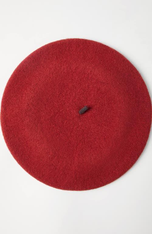 BRUNELLO CUCINELLI Wool Beret In Red Product Image