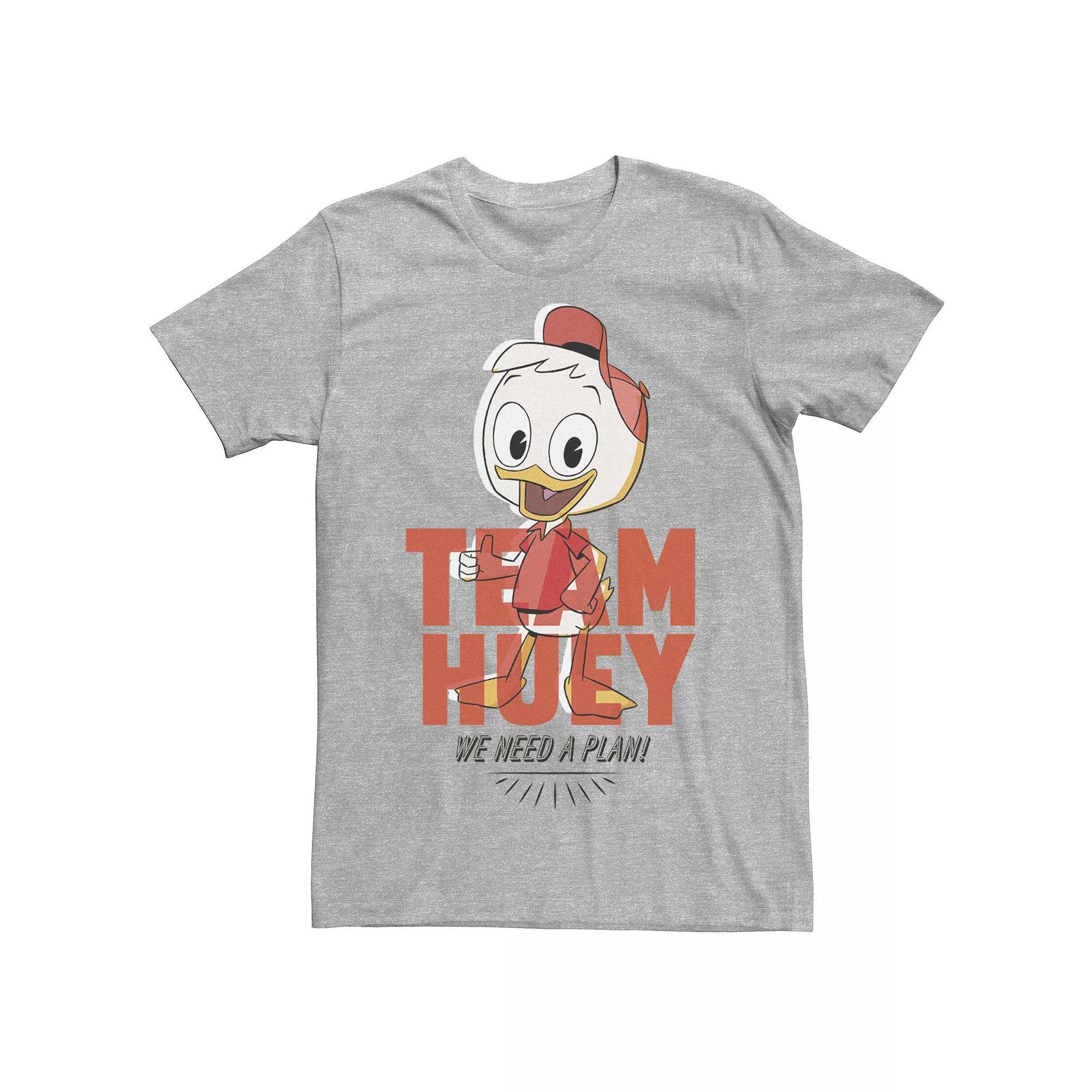 Disney's DuckTales Team Huey Men's We Need A Plan Tee, Size: Small, Athletic Grey Product Image