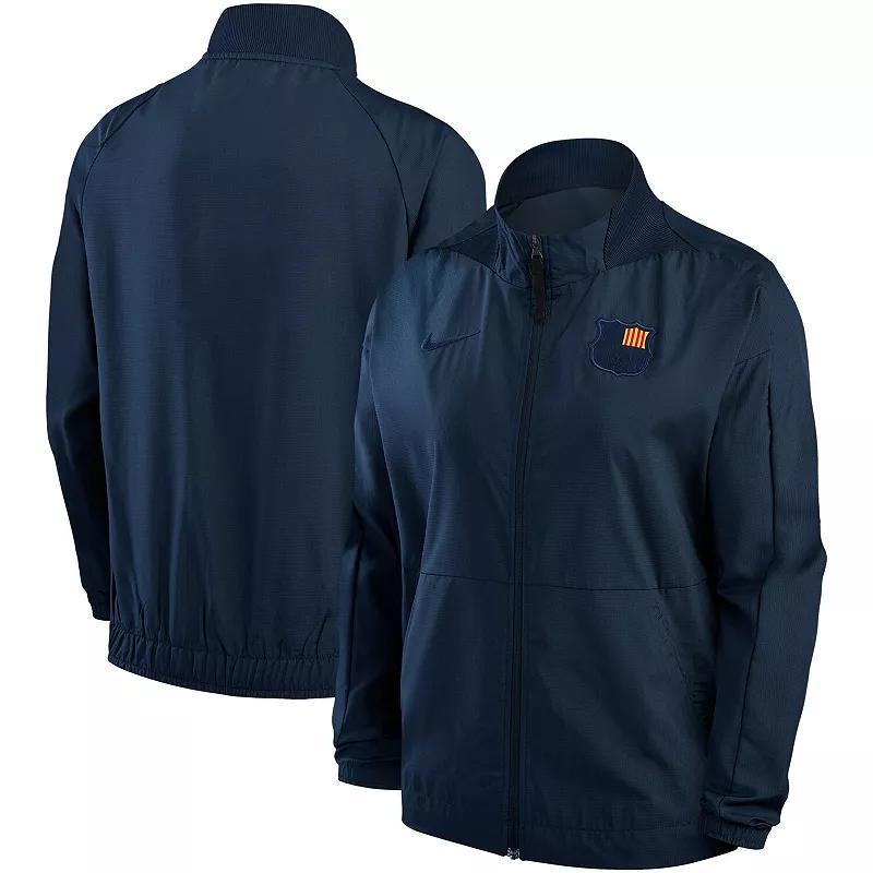 Women's Nike Blue Barcelona Team Anthem Raglan Performance Full-Zip Jacket, Size: XL, Bar Blue Product Image