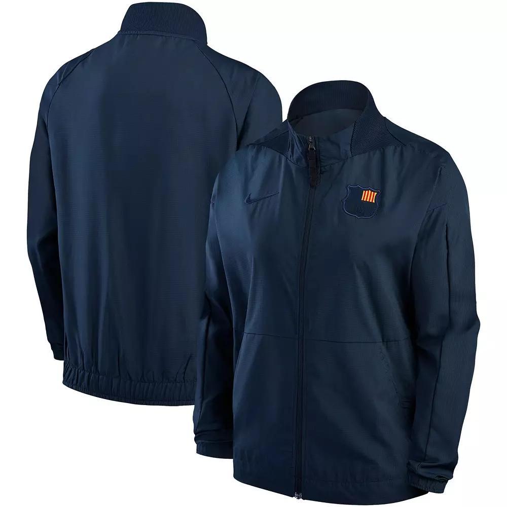 Women's Nike Blue Barcelona Team Anthem Raglan Performance Full-Zip Jacket, Size: XL, Bar Blue Product Image