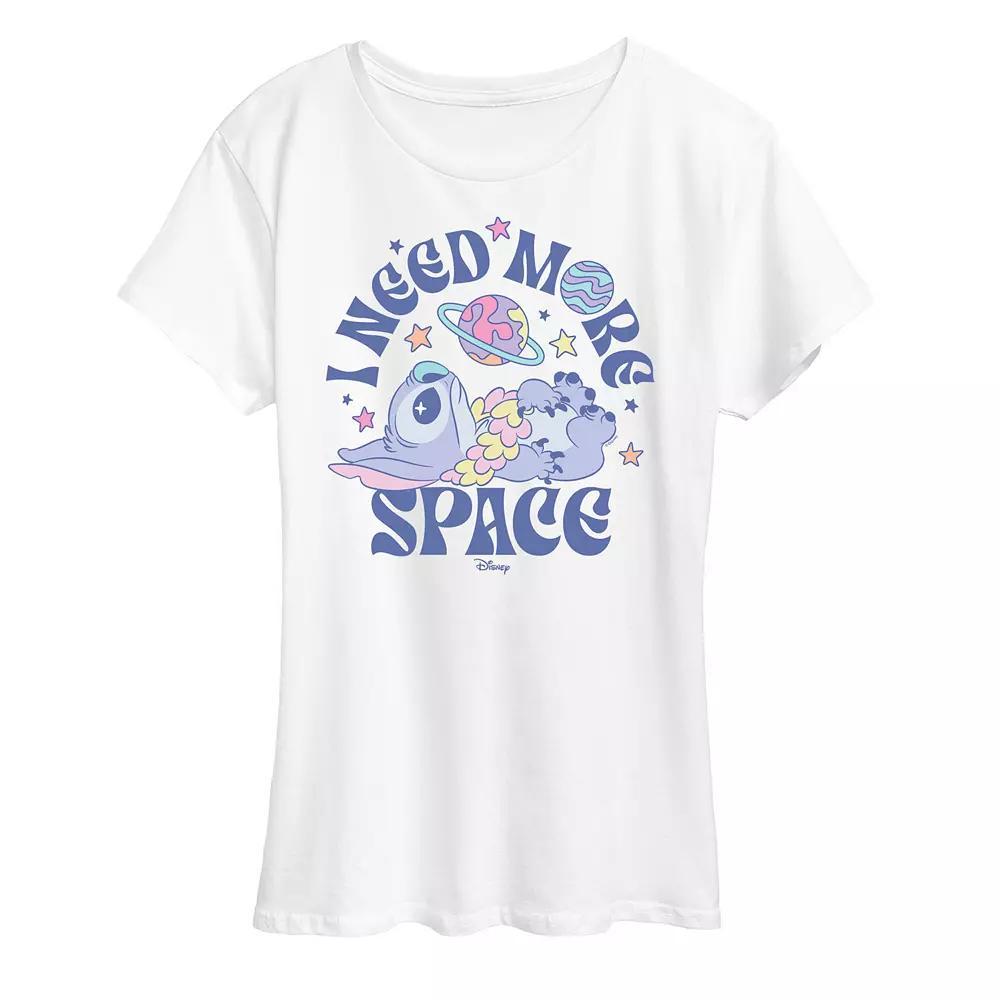 Disney's Lilo & Stitch Women's Need More Space Graphic Tee, Size: Large, White Product Image
