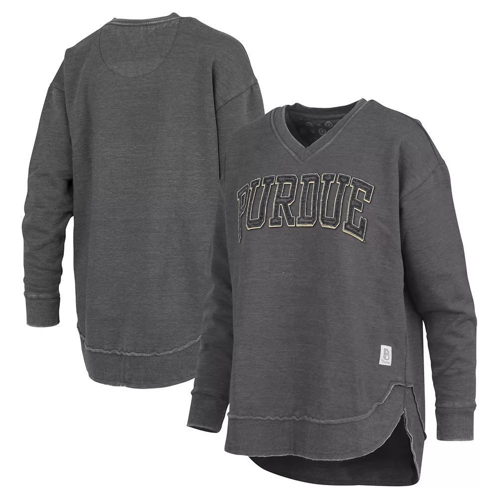 Women's Pressbox  Royal Kentucky Wildcats Westin Poncho V-Neck Pullover Sweatshirt, Size: Small, Blue Product Image