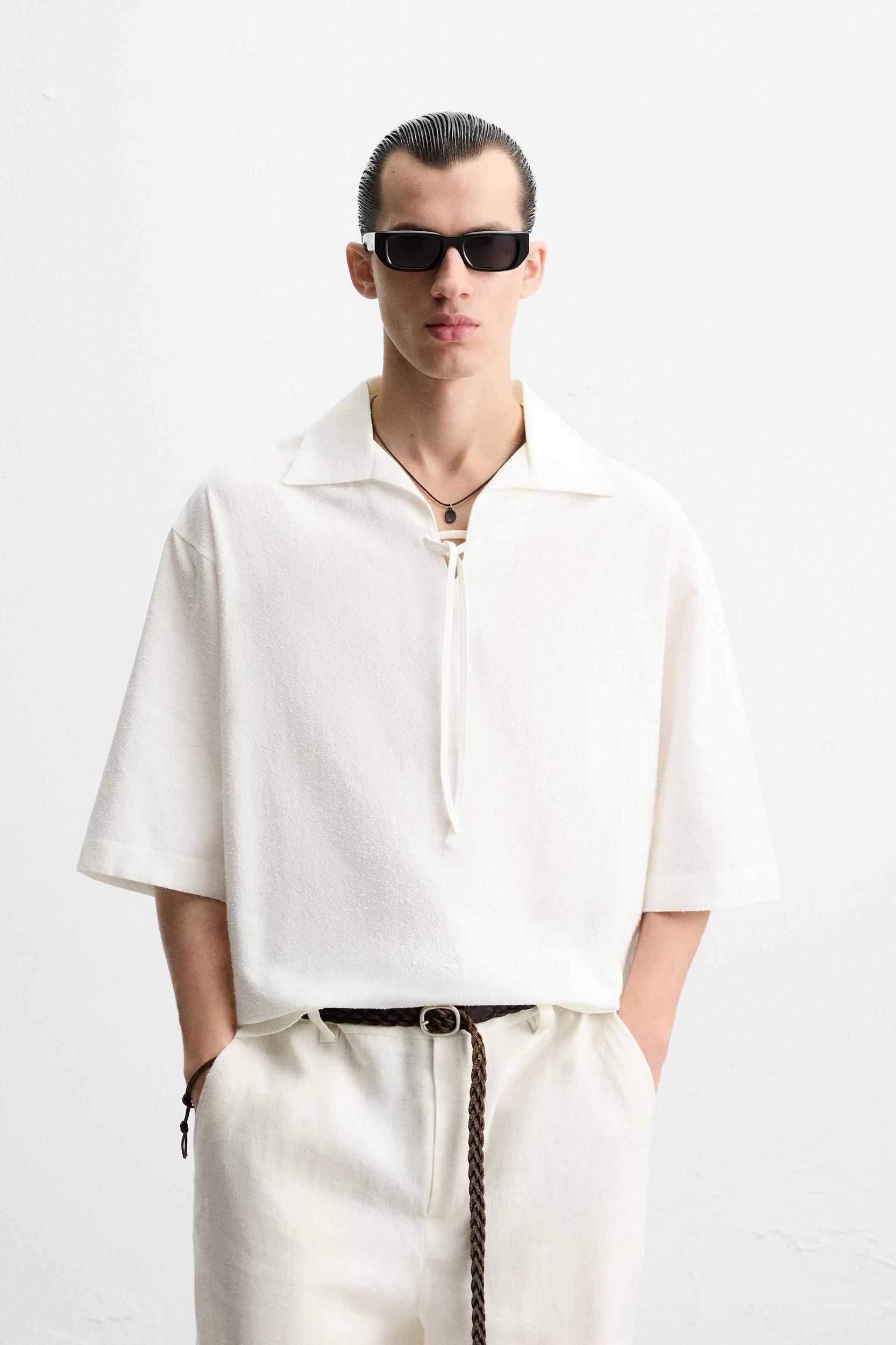 BOUCLÉ TEXTURE SHIRT Product Image