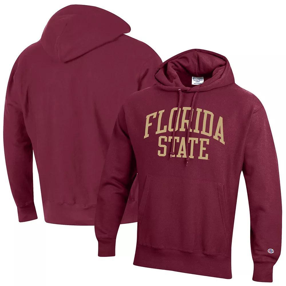 Men's Champion Garnet Florida State Seminoles Team Arch Reverse Weave Pullover Hoodie, Size: 2XL, Red Product Image