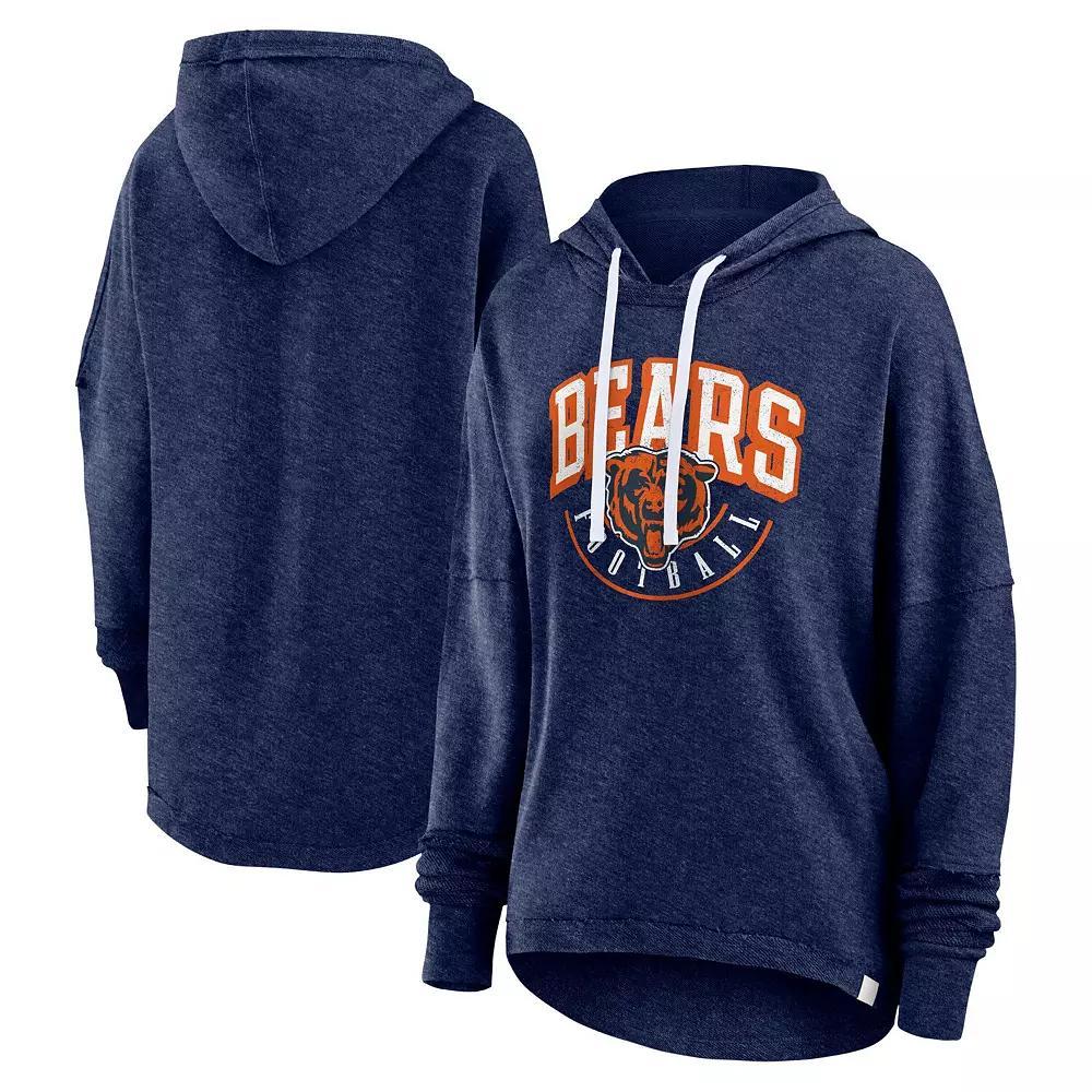 Women's Fanatics Branded Navy Chicago Bears Lounge Helmet Arch Pullover Hoodie, Size: XS, Blue Product Image
