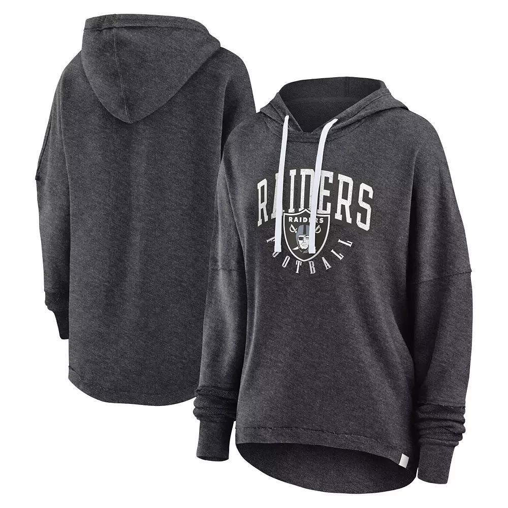 Women's Fanatics Branded Heather Charcoal Vegas Golden Knights Lux Lounge Helmet Arch Pullover Hoodie, Size: Small, Lvk Charco Product Image