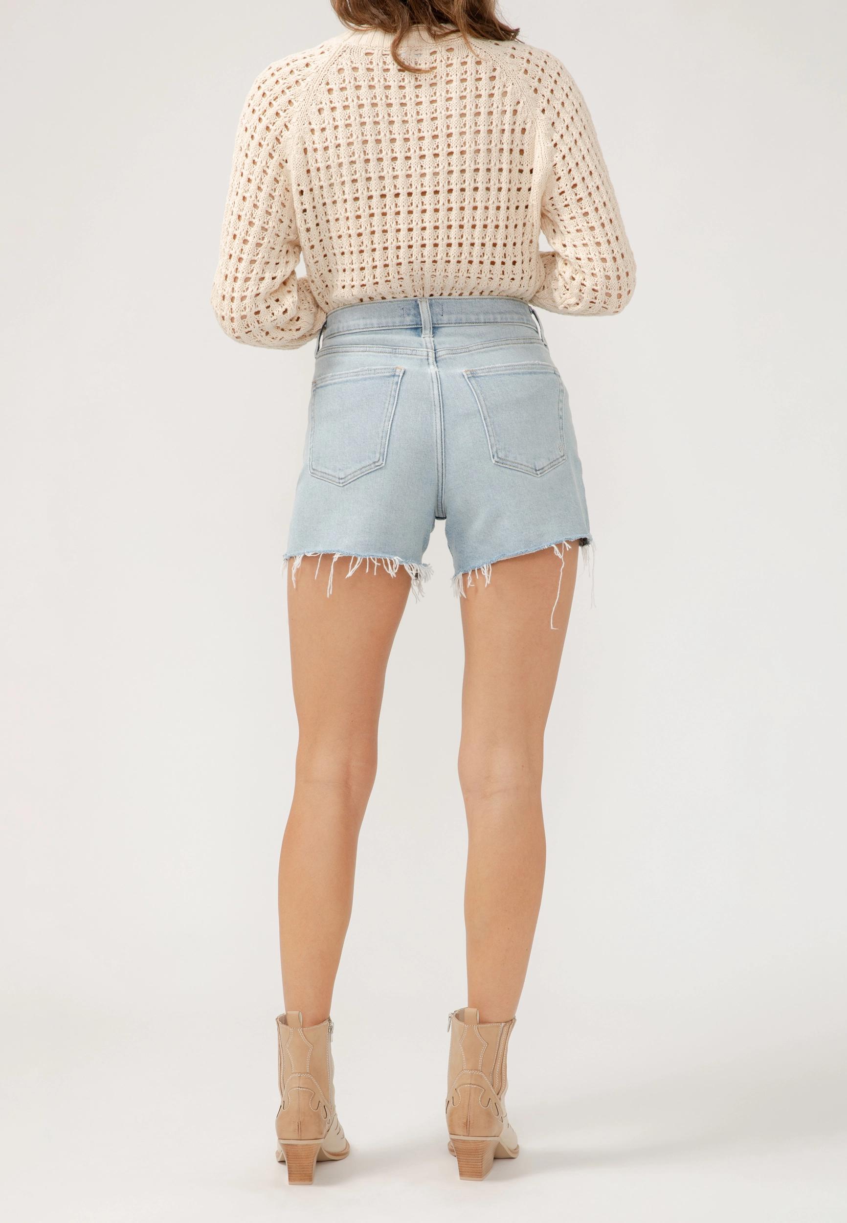 Silver Jeans Co.® Sure Thing High Rise Frayed Hem 4.5in Short Product Image