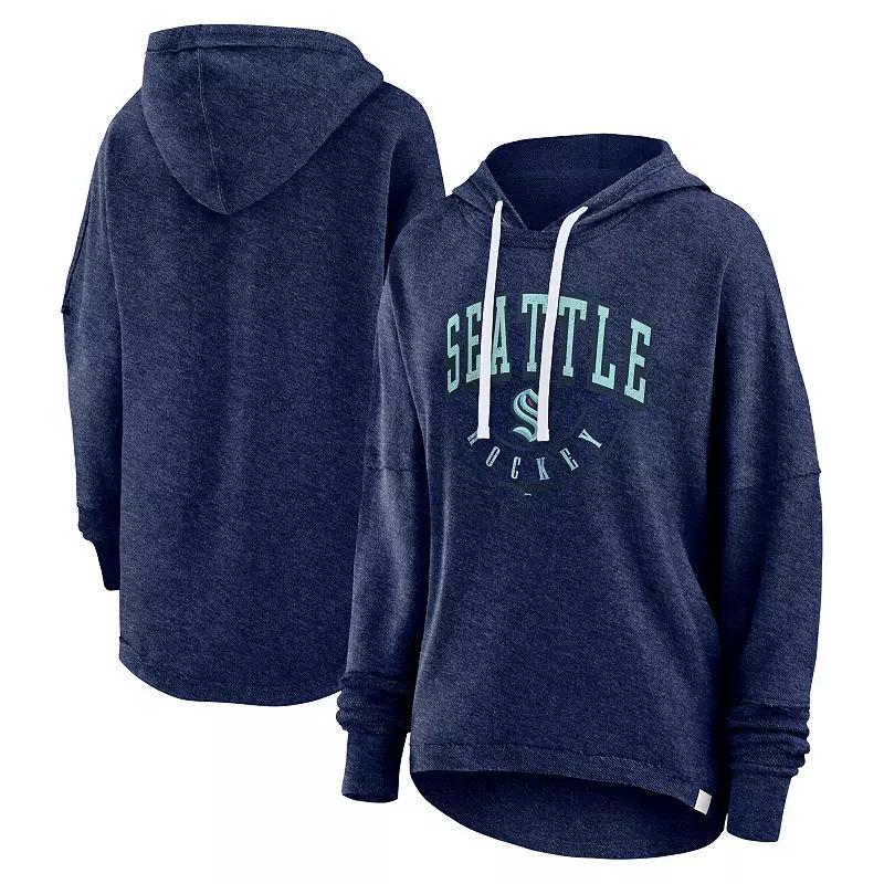 Women's Fanatics Branded Charcoal Carolina Panthers Lounge Helmet Arch Pullover Hoodie, Size: Large Product Image