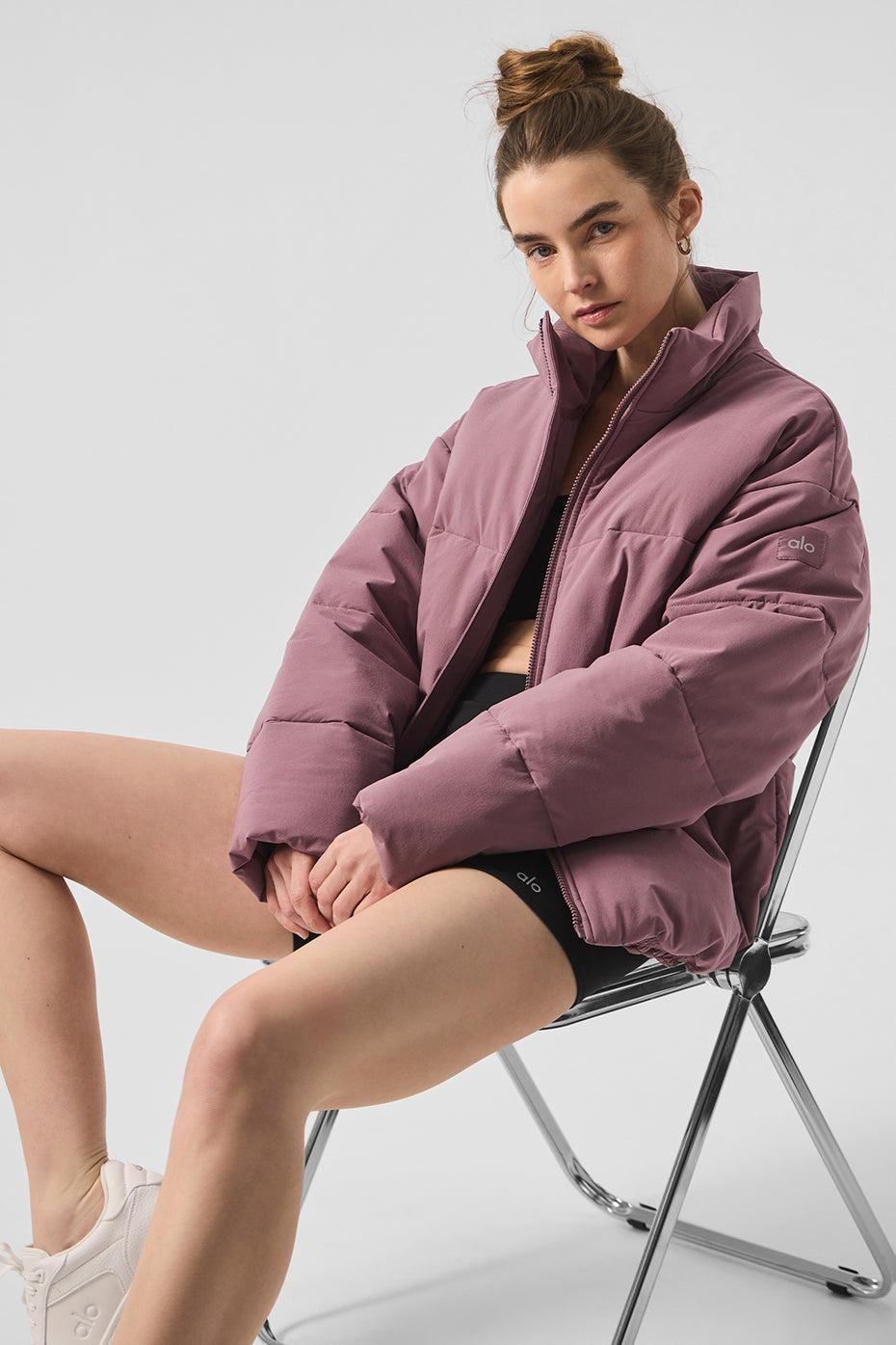 Stretch Woven Street Puffer - Woodrose Female Product Image