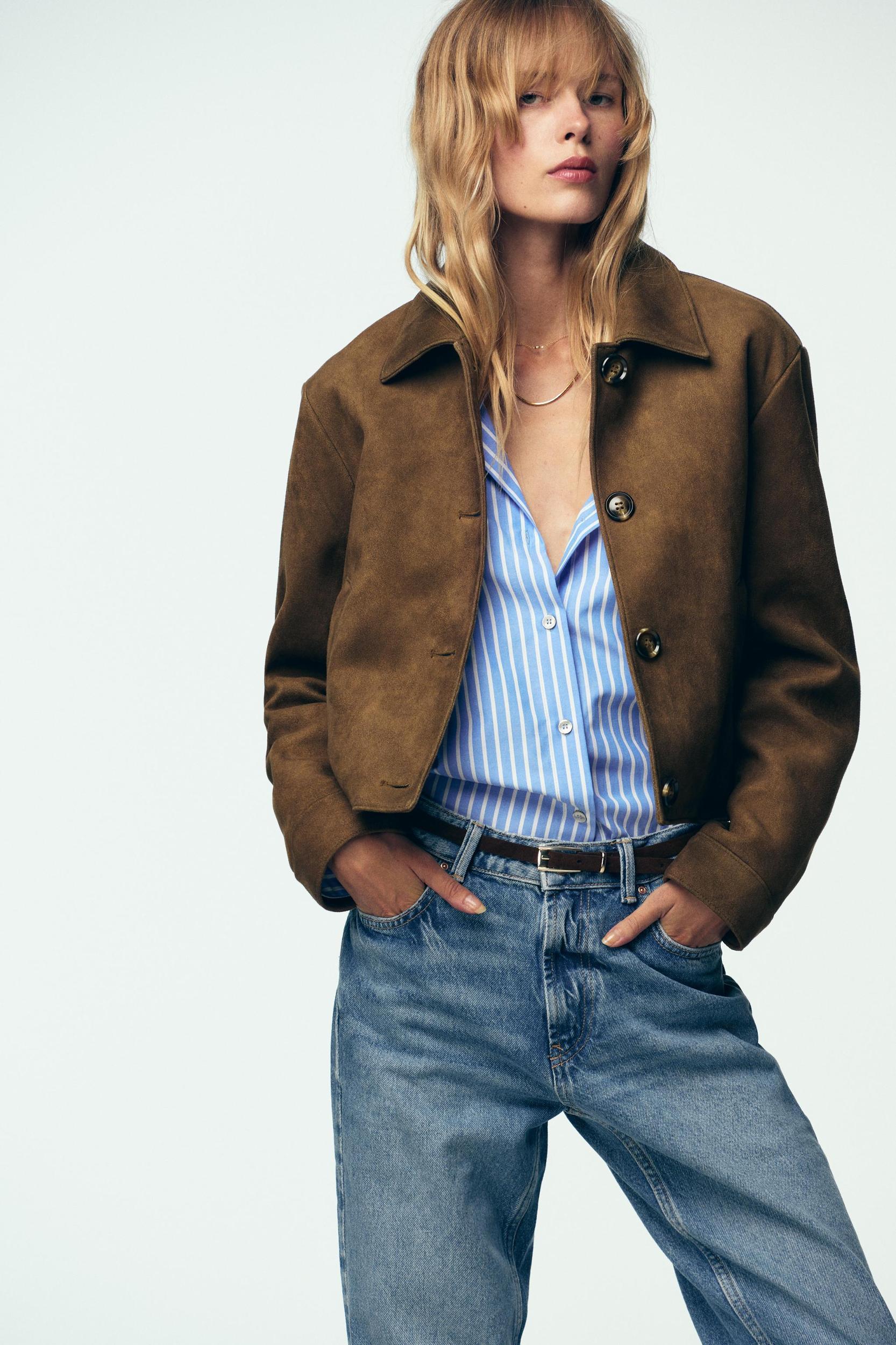 FAUX SUEDE JACKET Product Image
