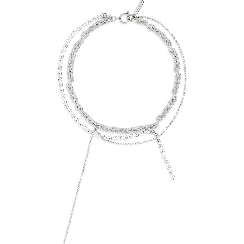 JUSTINE CLENQUET Daisy Necklace In Palladium Product Image