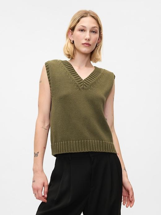 Oversized Sweater Vest Product Image