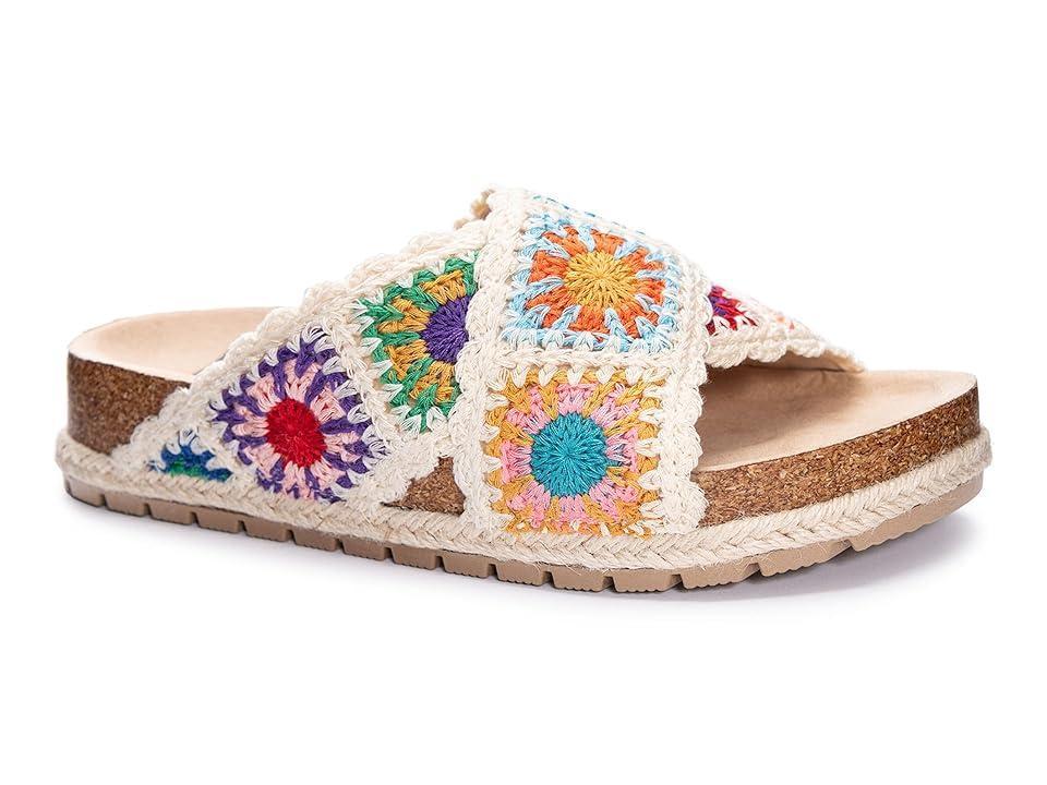 Womens Dirty Laundry Tacoma Crochet Slide Sandal - Cream Product Image