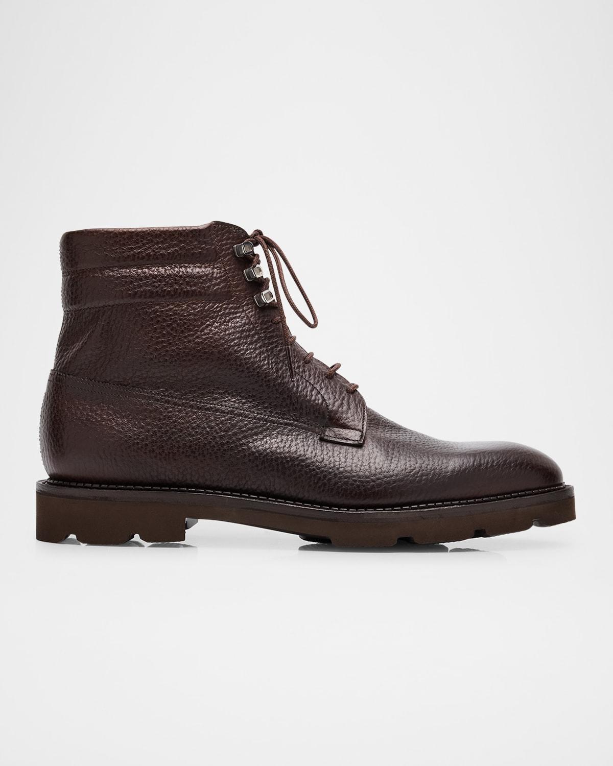 Mens Alder Grained Leather Hiking Boots Product Image