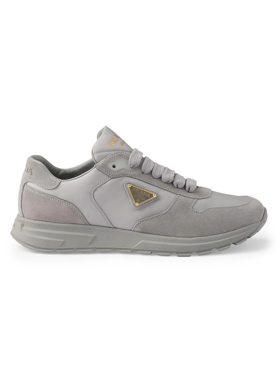 Prada Womens Prax 2.0 Re-Nylon and Suede Sneakers Product Image