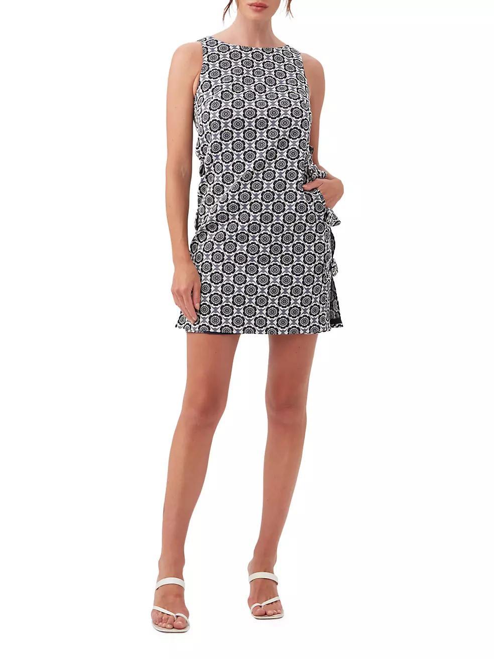 Arlette Abstract Sleeveless Minidress Product Image