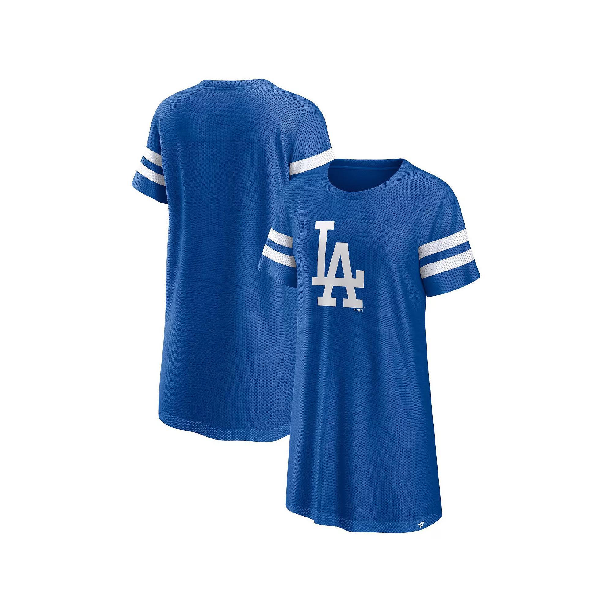 Women's Fanatics Branded Royal Los Angeles Dodgers Iconic Mesh Dress, Size: Small, Blue Product Image