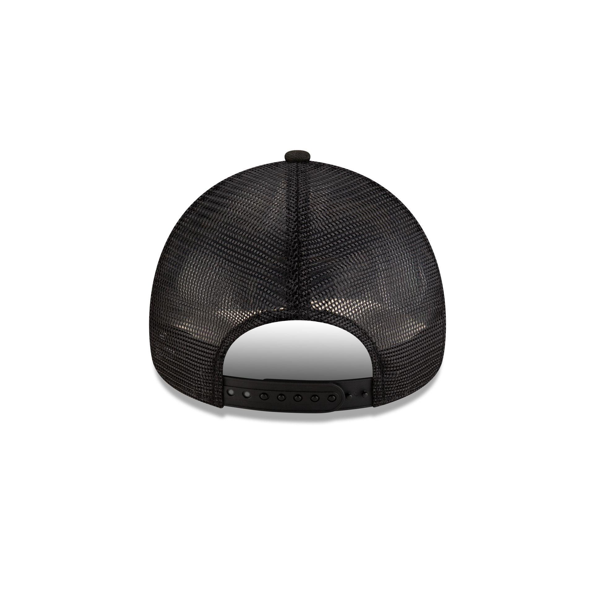 AC Milan Black 9FORTY A-Frame Trucker Hat Male Product Image