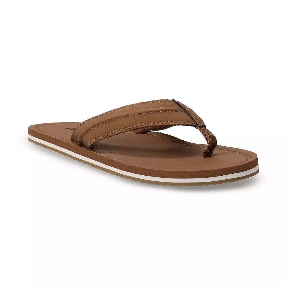 Sonoma Goods For Life® Colson Men's Thong Sandals, Size: XL 12/13, Brown Product Image