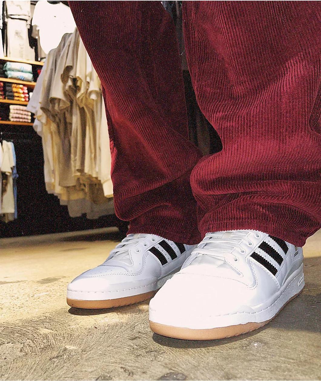 adidas Forum 84 Low White, Black & Gum Shoes Product Image