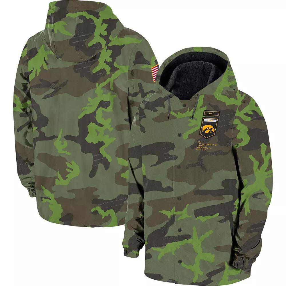 Men's Nike Camo Alabama Crimson Tide Hoodie Full-Snap Jacket, Size: 2XL, Green Product Image