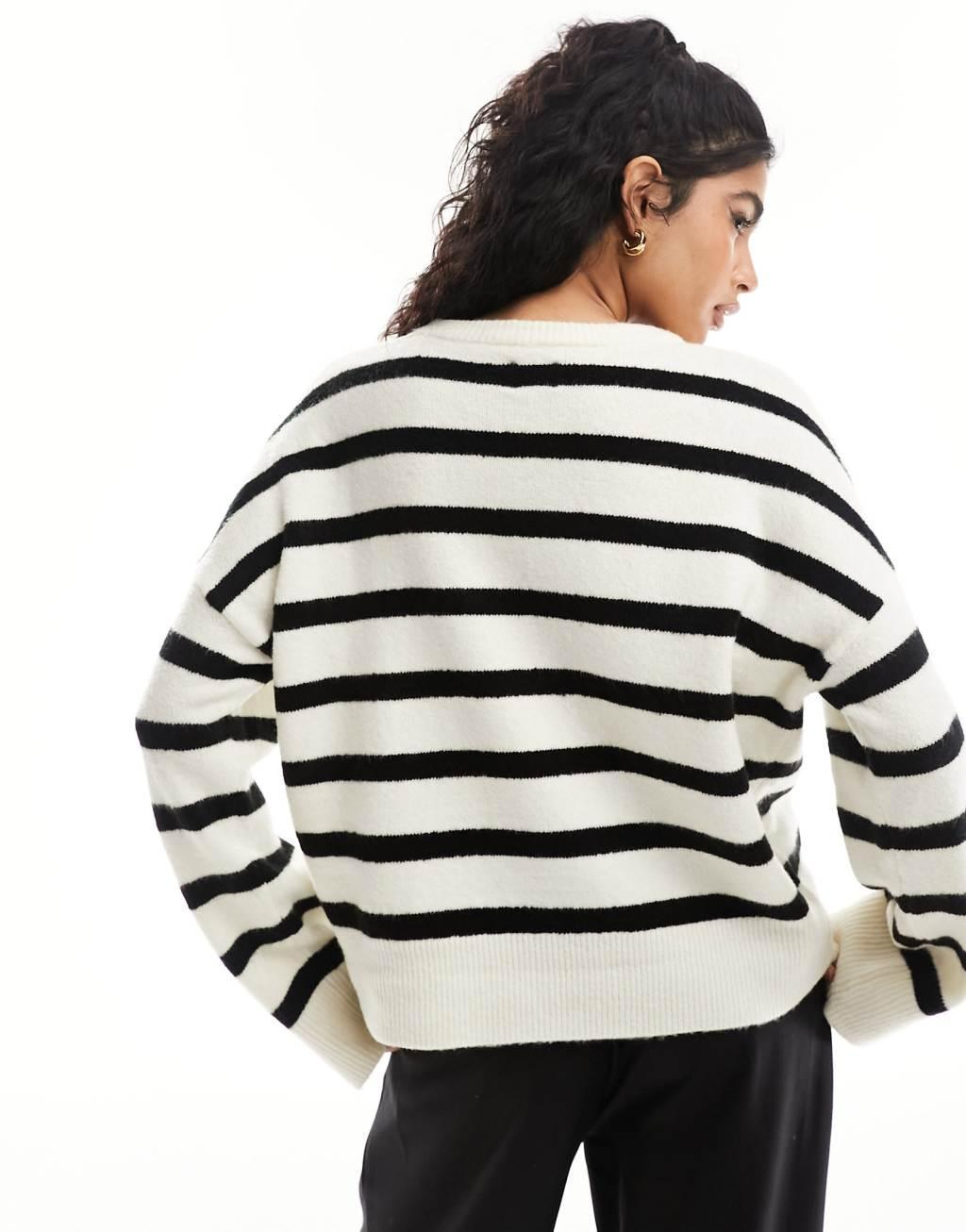 ASOS DESIGN boxy crew neck sweater Product Image