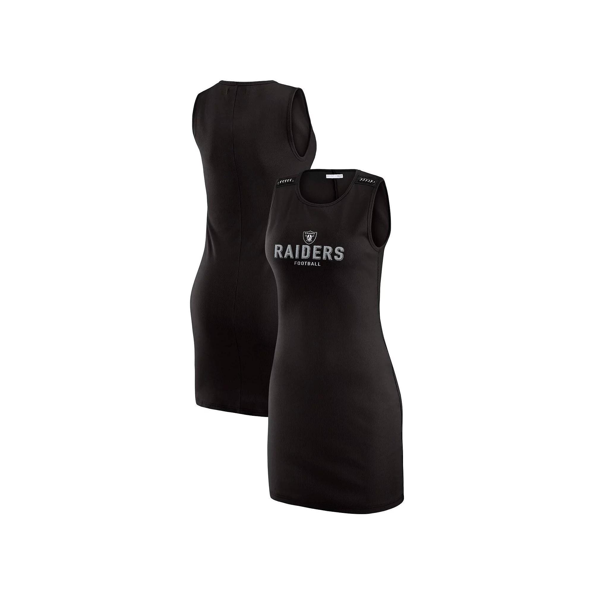 Women's WEAR by Erin Andrews x Gracie Hunt Pewter Tampa Bay Buccaneers Ribbed Tank Dress, Size: 2XL, Charco Product Image