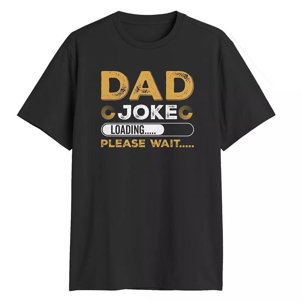 Big & Tall Dad Joke Loading Graphic Tee, Men's, Size: 3XL Tall, Black Product Image