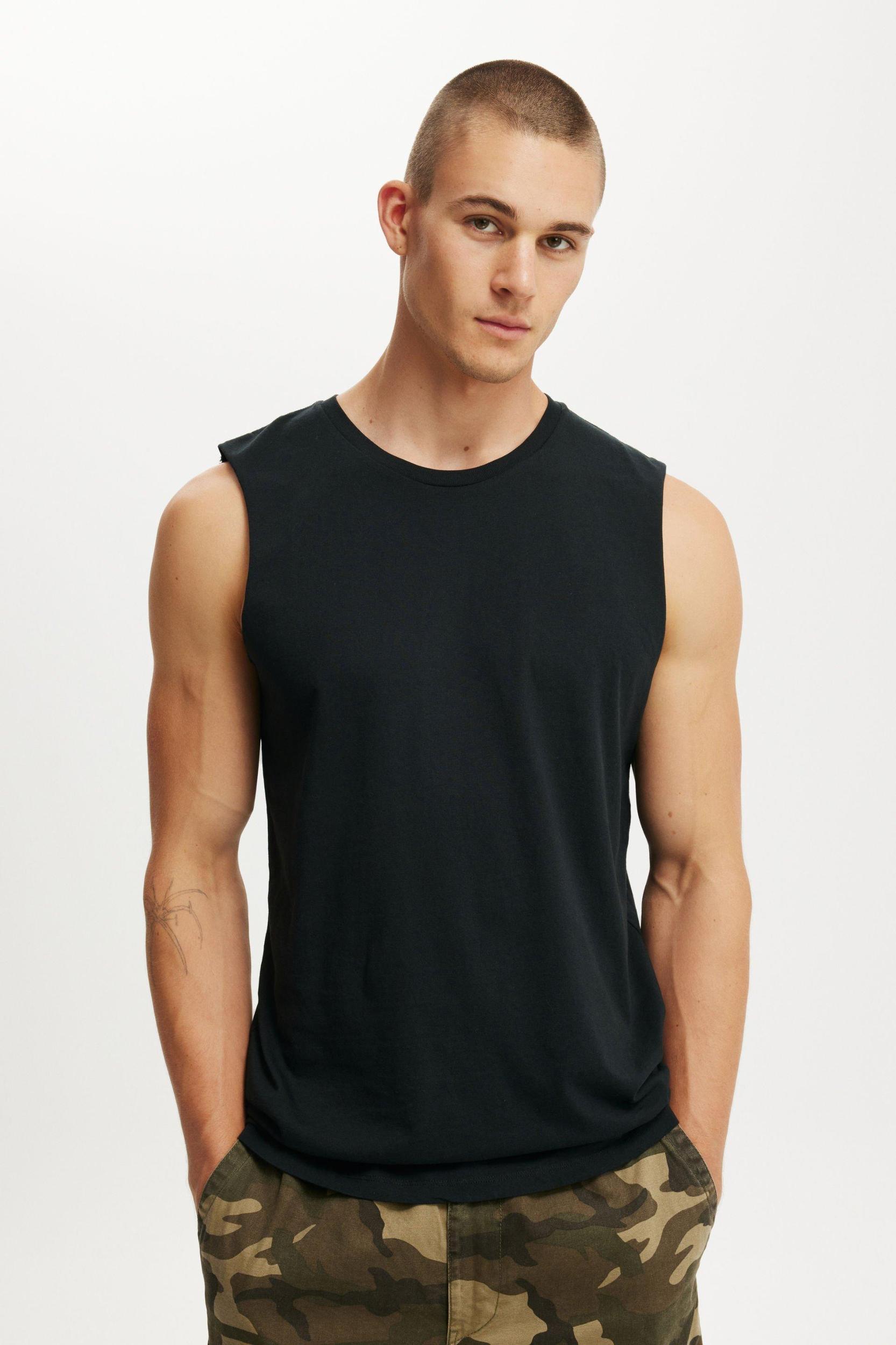 Cotton On Men - Organic Muscle - Black Product Image