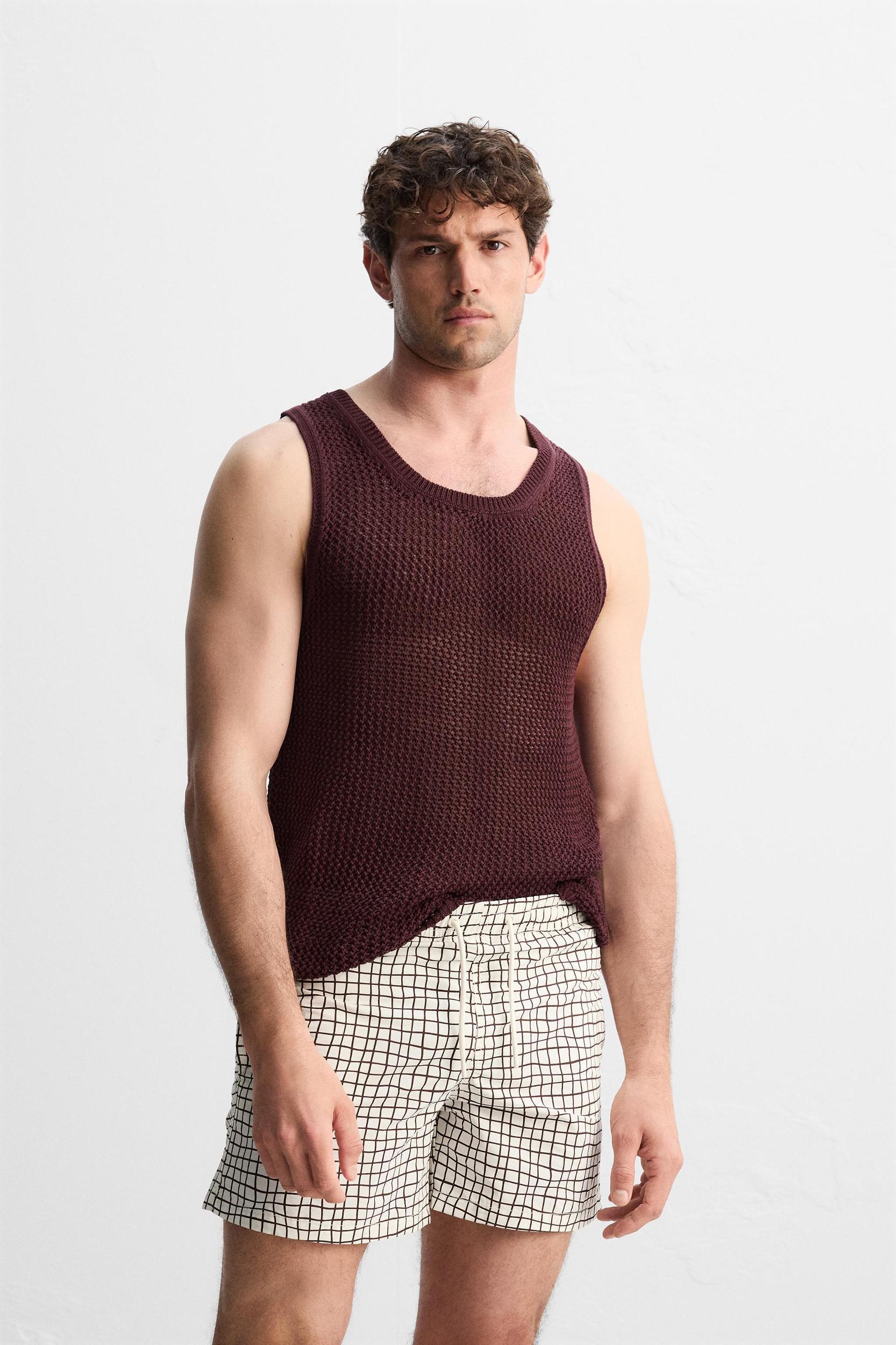 REGULAR CHECK PRINT SWIMSUIT Product Image