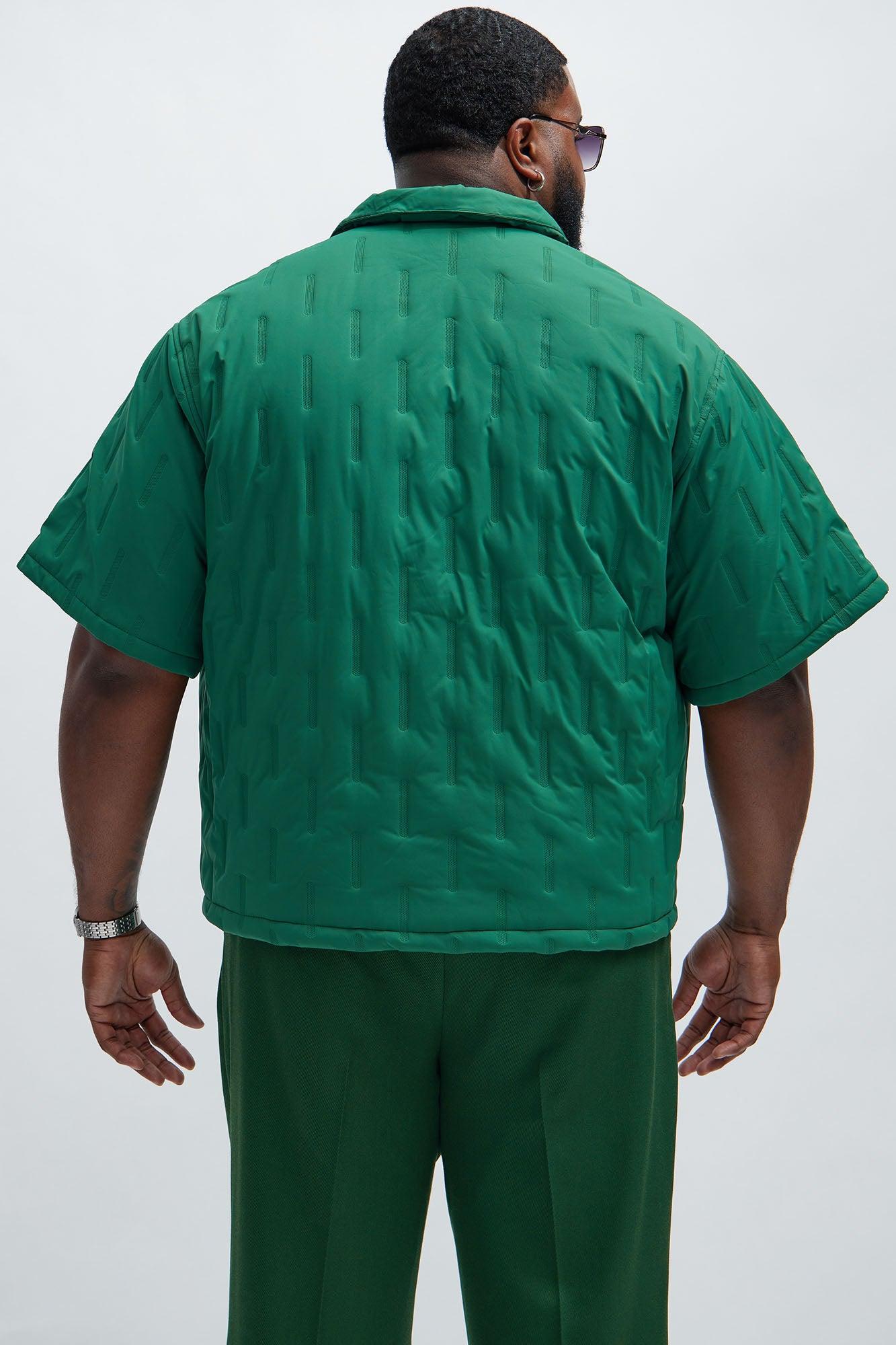 Kona Quilted Nylon Shirt - Green Product Image