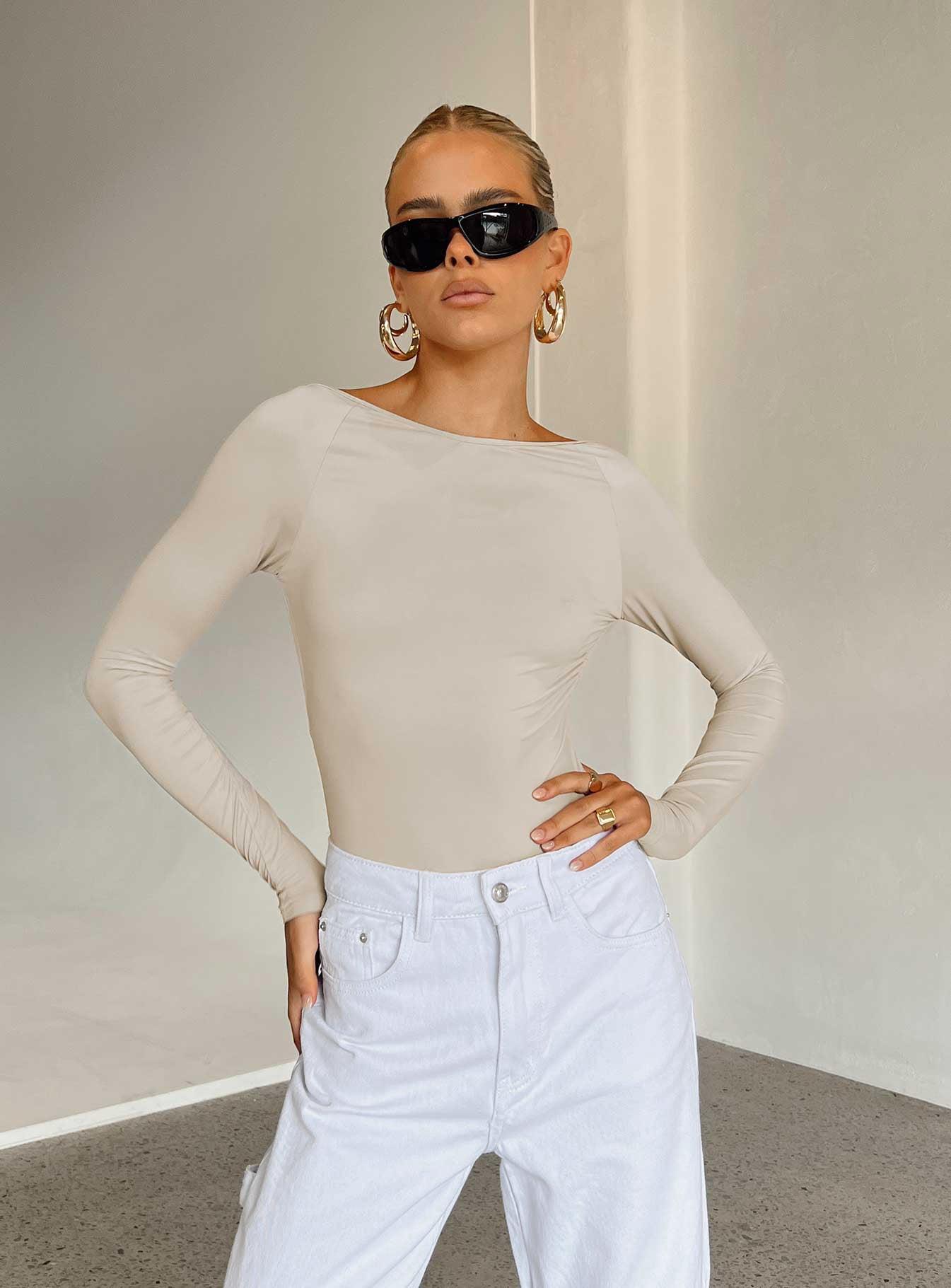 Gatewood Long Sleeve Bodysuit Bone Product Image
