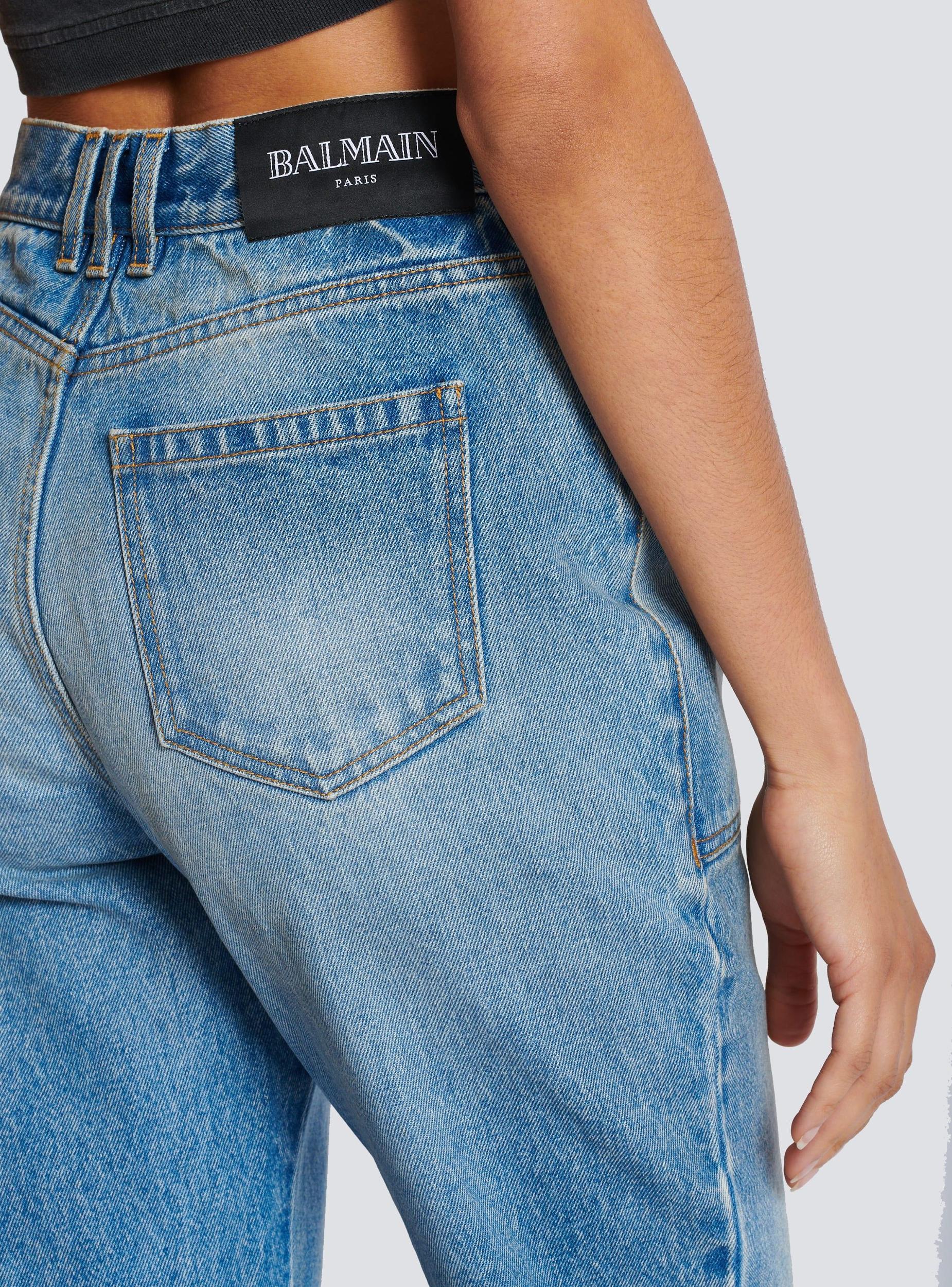 High-waisted flared denim jeans Product Image