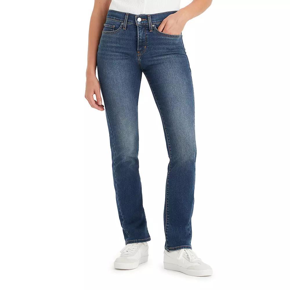 Levis 314 Shaping Straight Leg Mid Rise Jeans Product Image