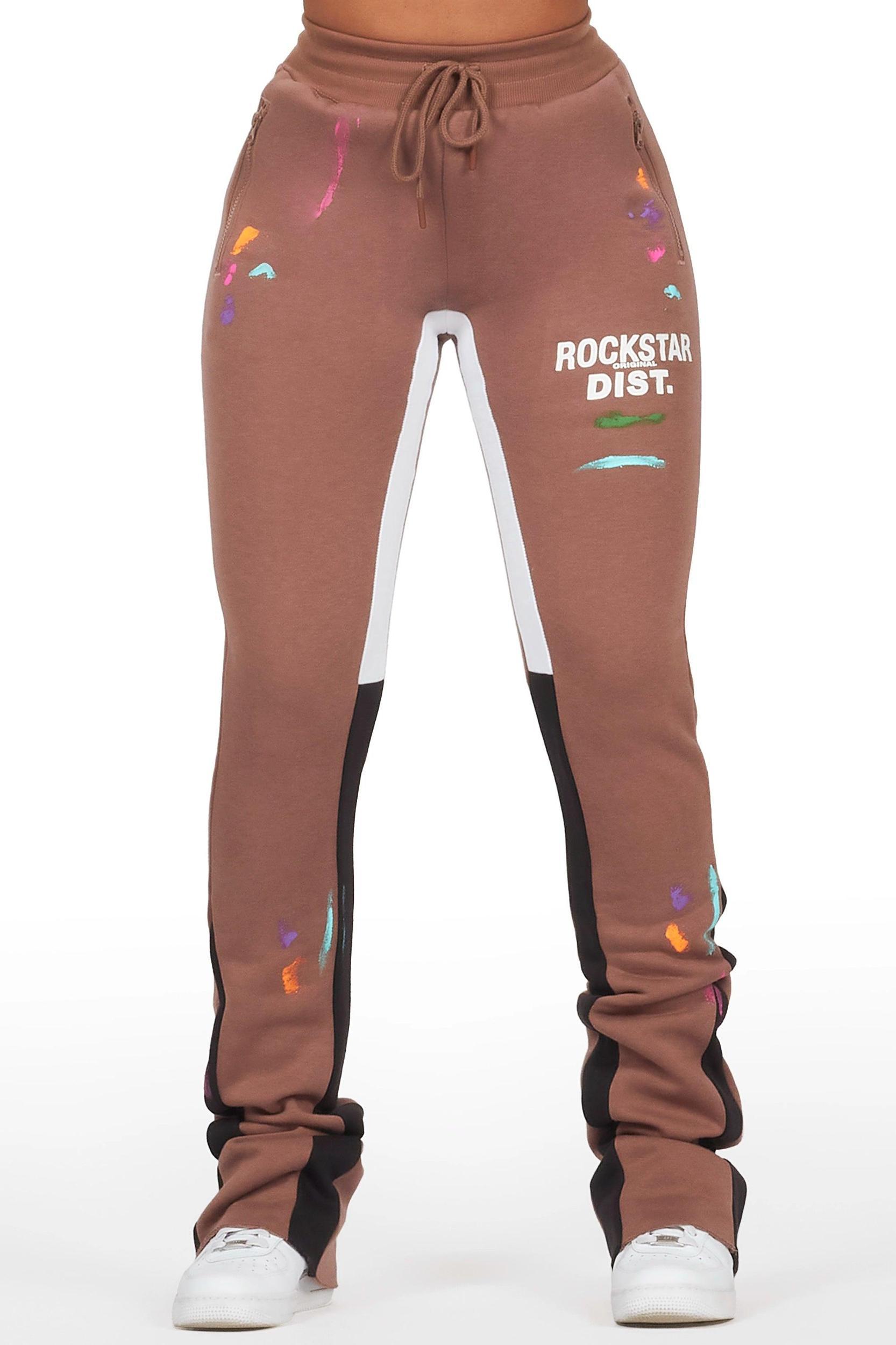 Karenthia Mocha Stacked Flare Pant Female Product Image