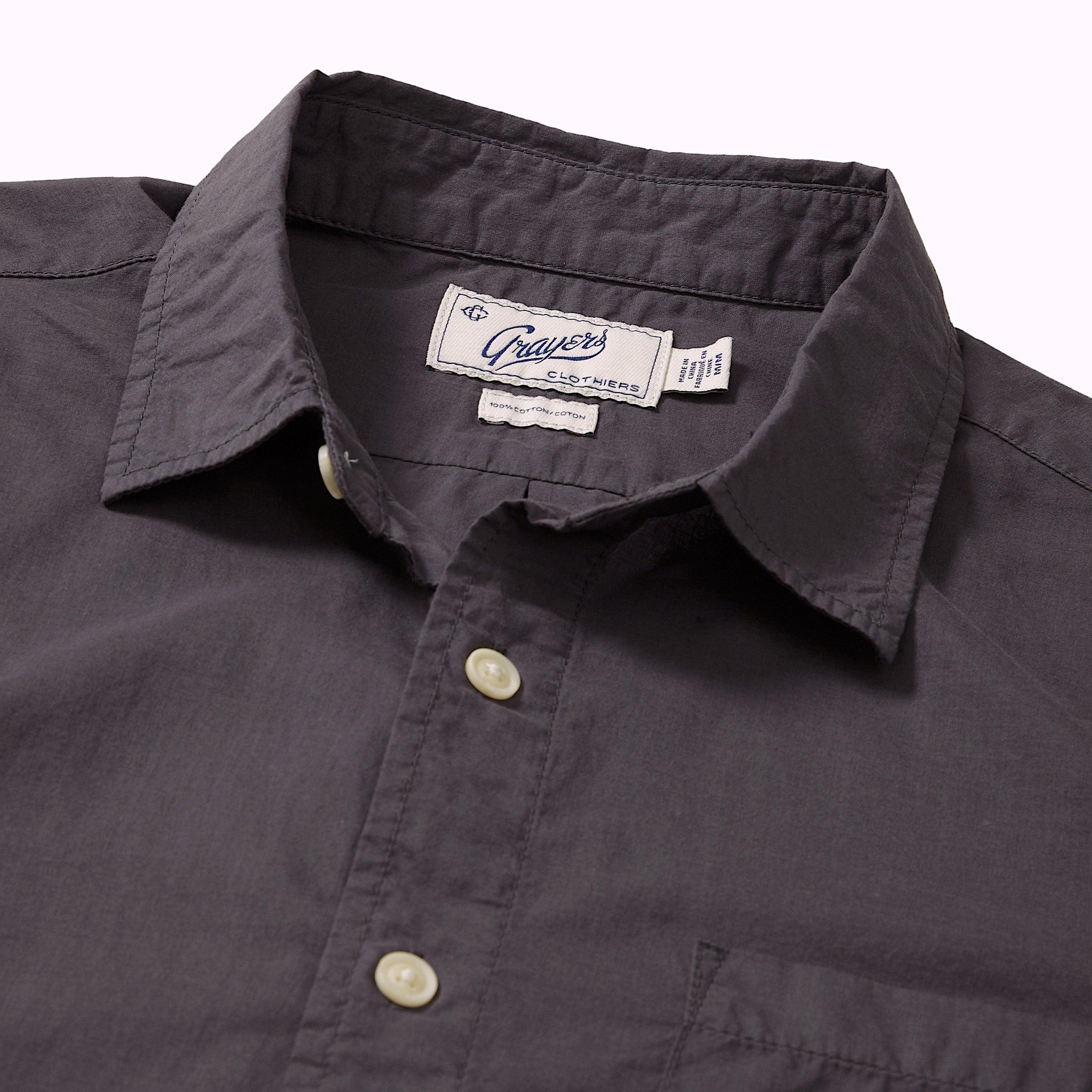 Portofino Featherweight Poplin Short Sleeve Shirt - Forged Iron (Final Sale)* Product Image