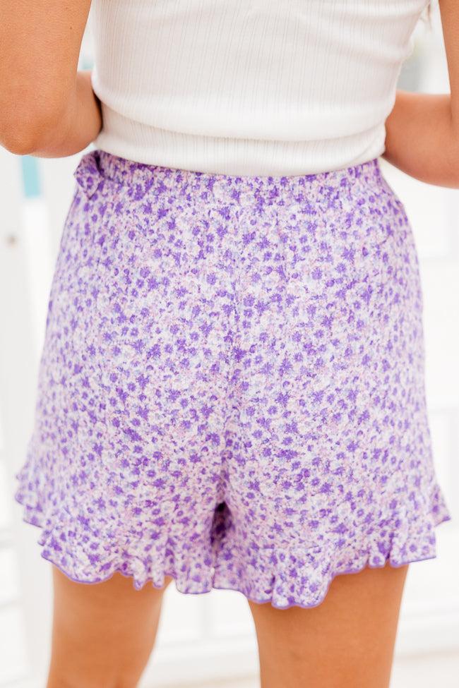 Garden Walls Lavender Floral Skort FINAL SALE Product Image