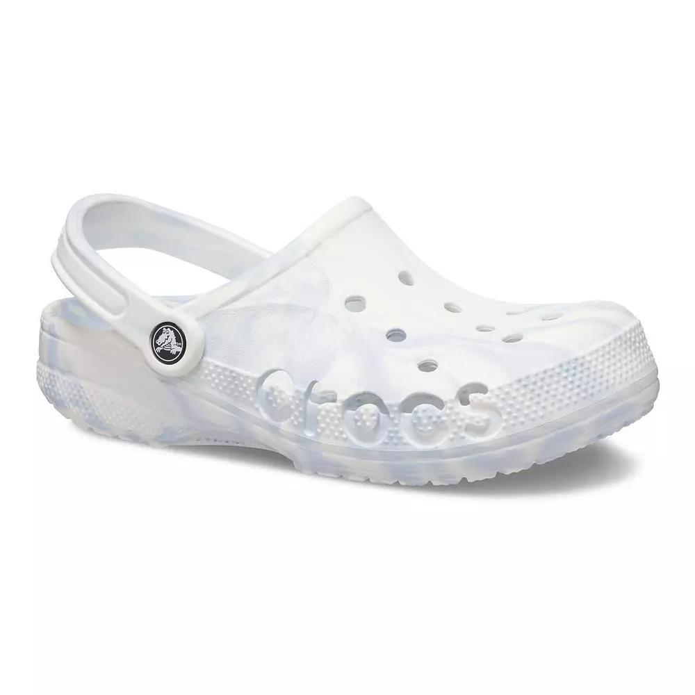 Crocs Baya Marbled Clogs, Men's, Size: M11W13, White Product Image