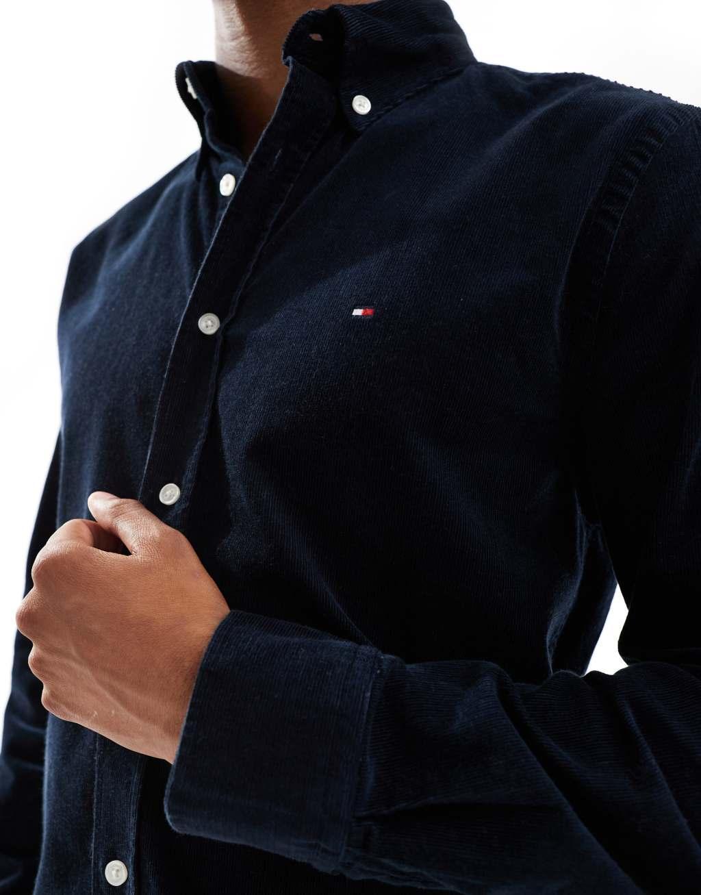 Tommy Hilfiger cord shirt in navy Product Image