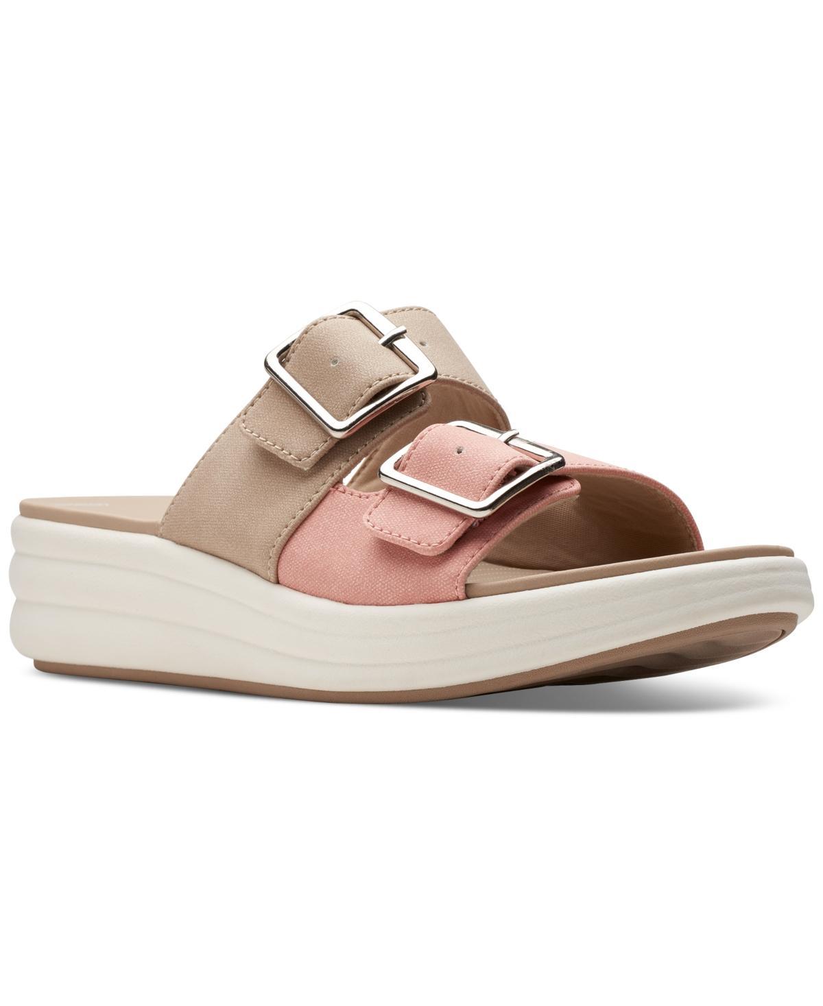 Clarks® Cloudsteppers Drift Women's Buckle Sandals, Size: 8.5 Medium, Black Product Image
